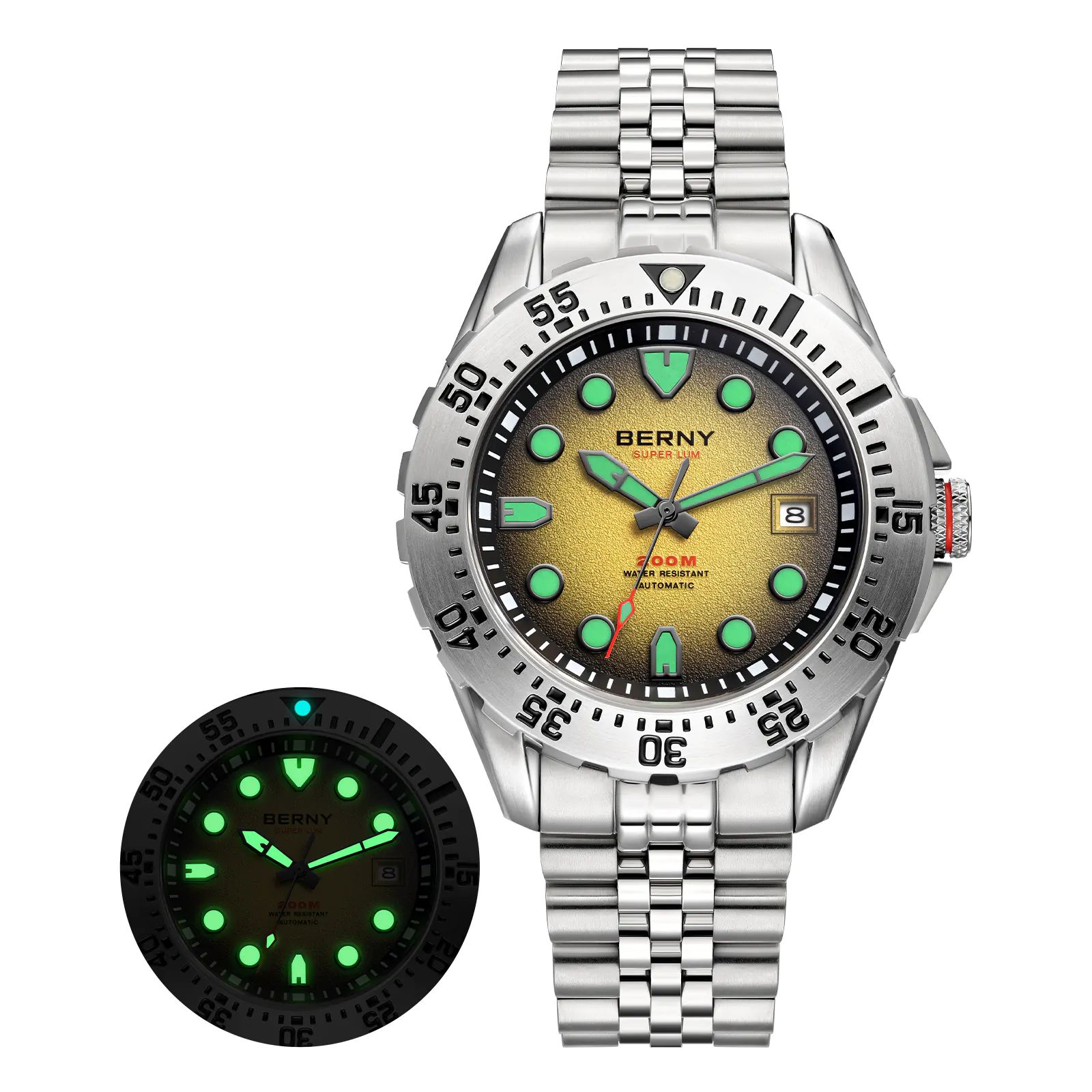 BERNY-Men Automatic Diver Watch-AM151MS - Image 13