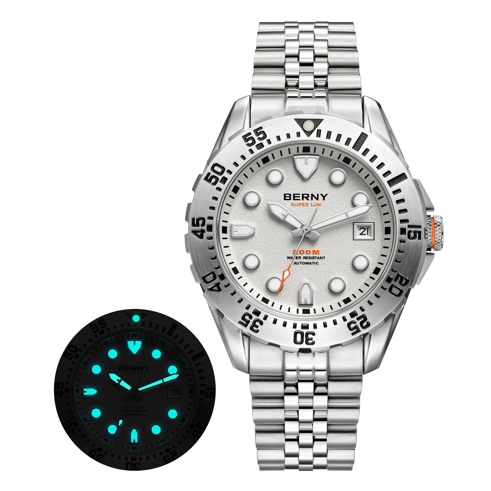 BERNY-Men Automatic Diver Watch-AM151MS - Image 15