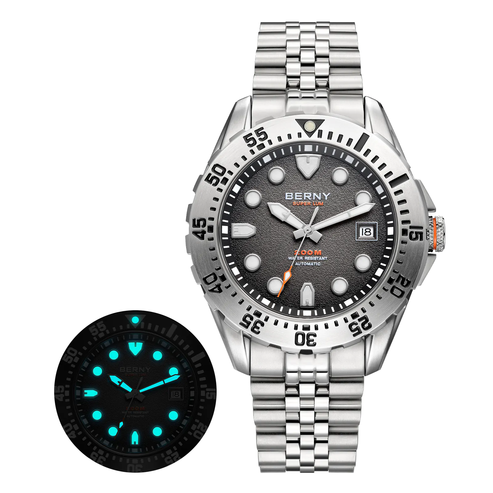 BERNY-Men Automatic Diver Watch-AM151MS - Image 16