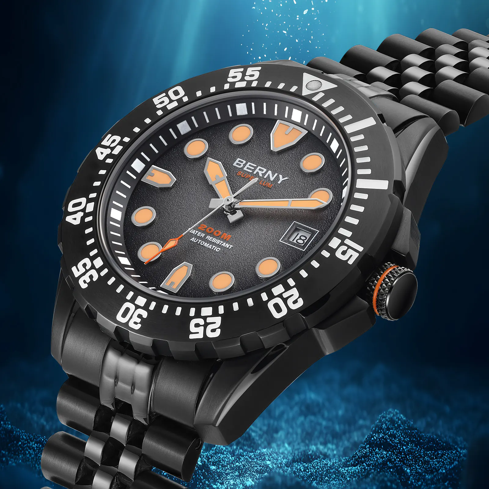 BERNY-Men Automatic Diver Watch-AM151MS - Image 4