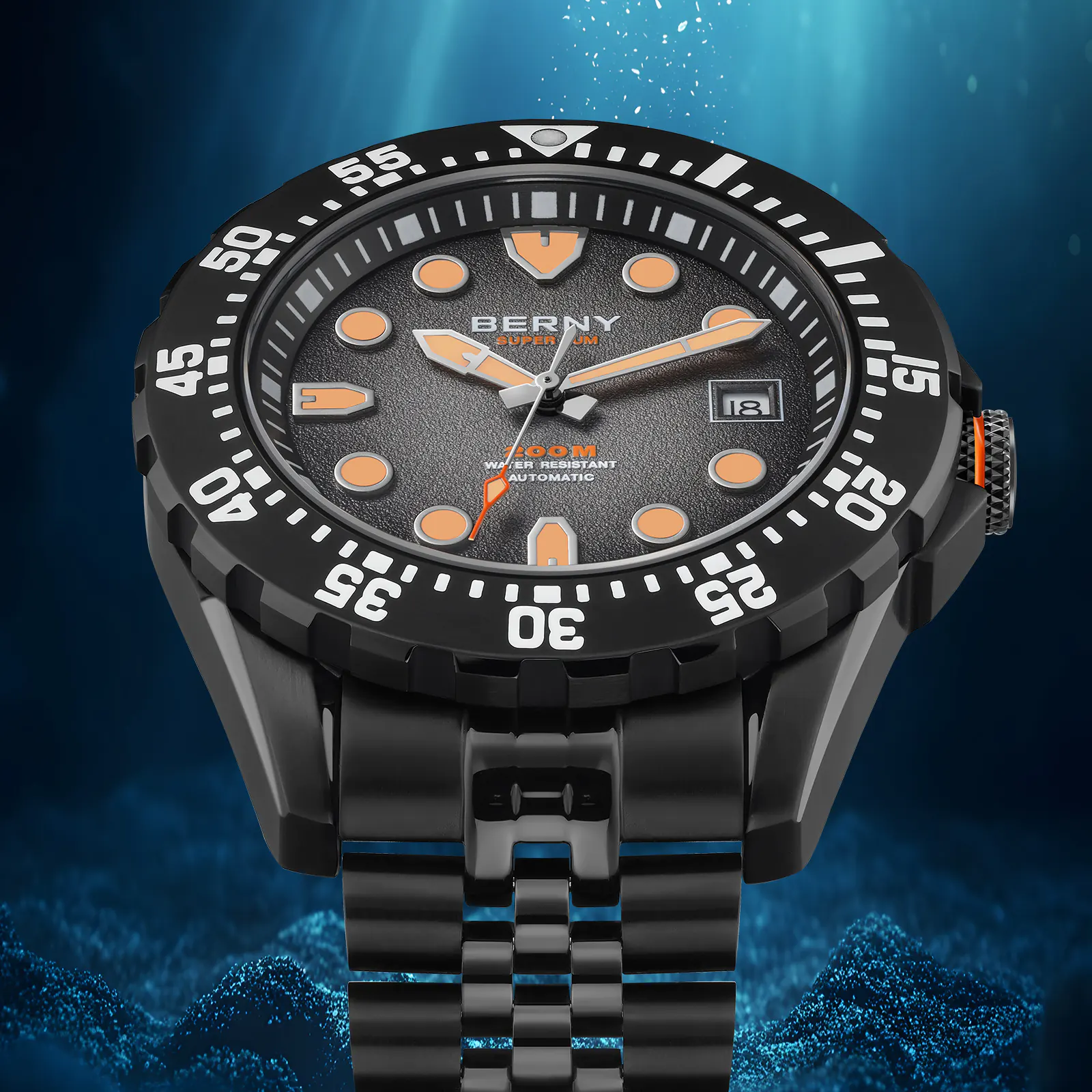 BERNY-Men Automatic Diver Watch-AM151MS - Image 7
