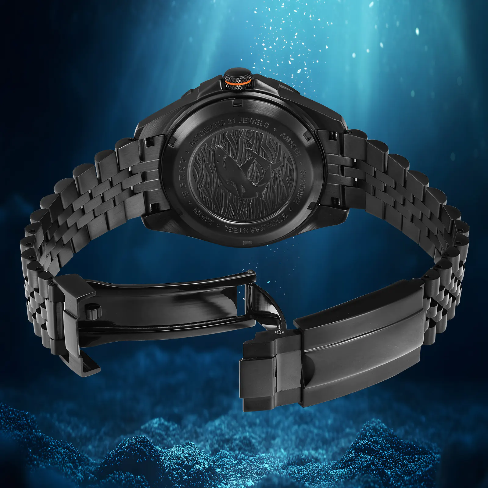 BERNY-Men Automatic Diver Watch-AM151MS - Image 8