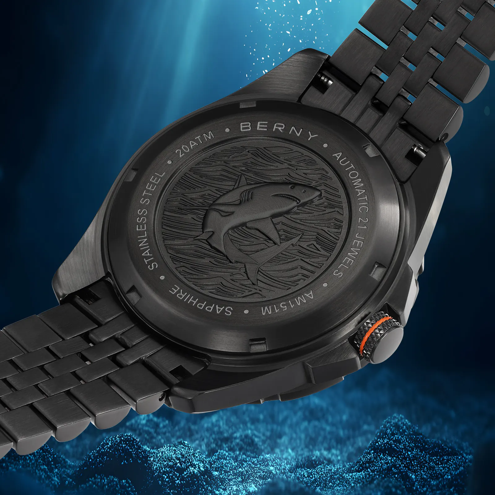 BERNY-Men Automatic Diver Watch-AM151MS - Image 9