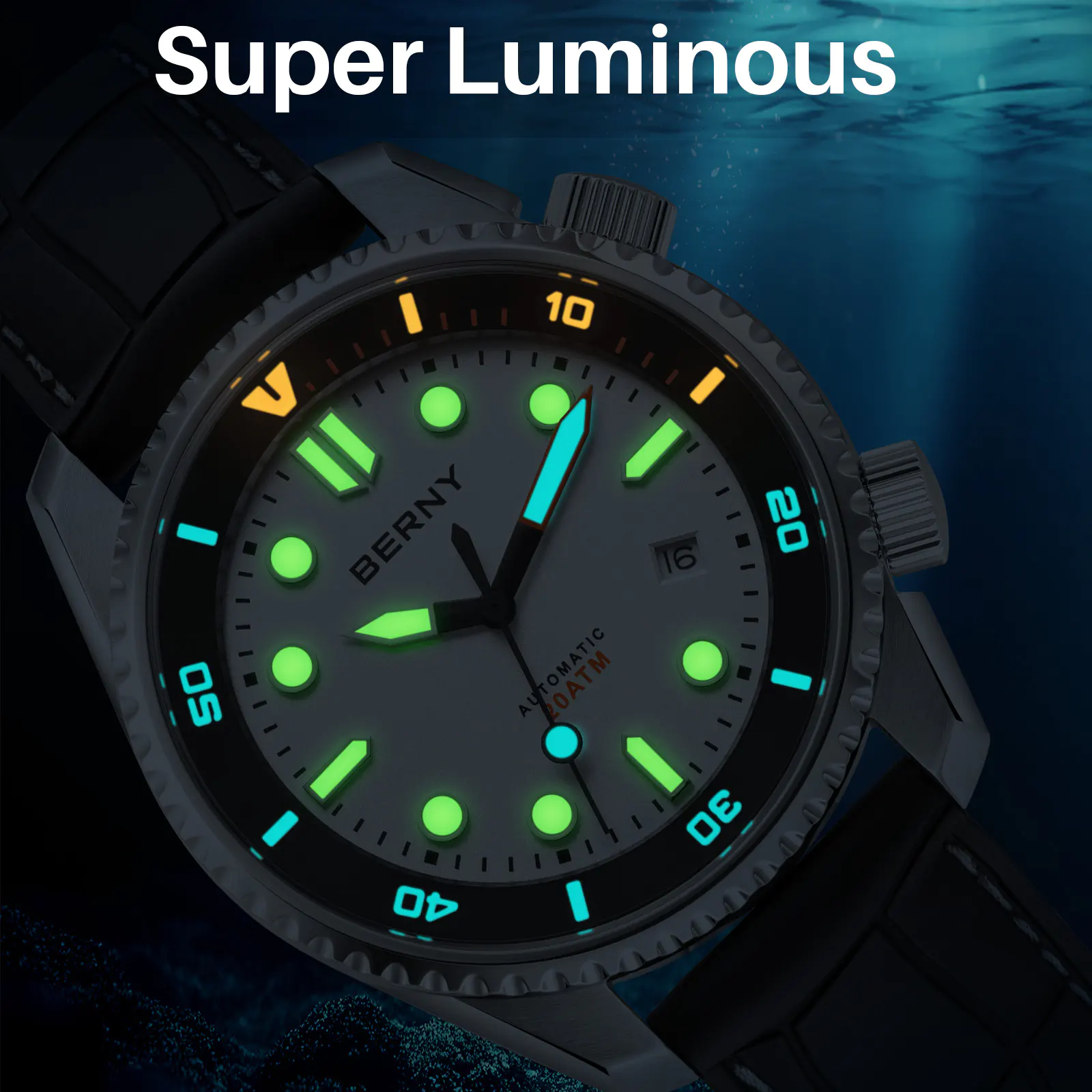 BERNY-Men Automatic Diver Watch-AM155M - Image 10