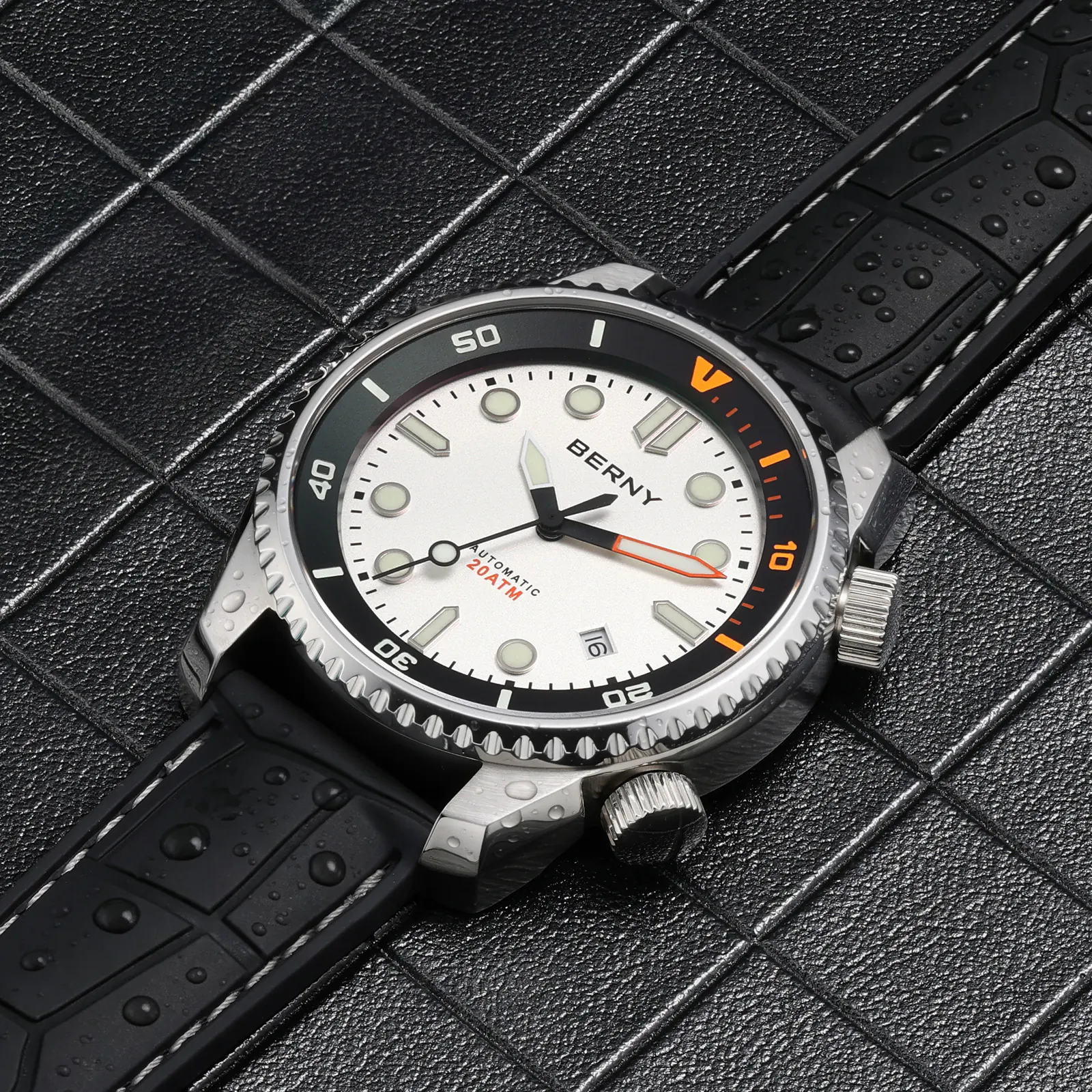 BERNY-Men Automatic Diver Watch-AM155M - Image 15