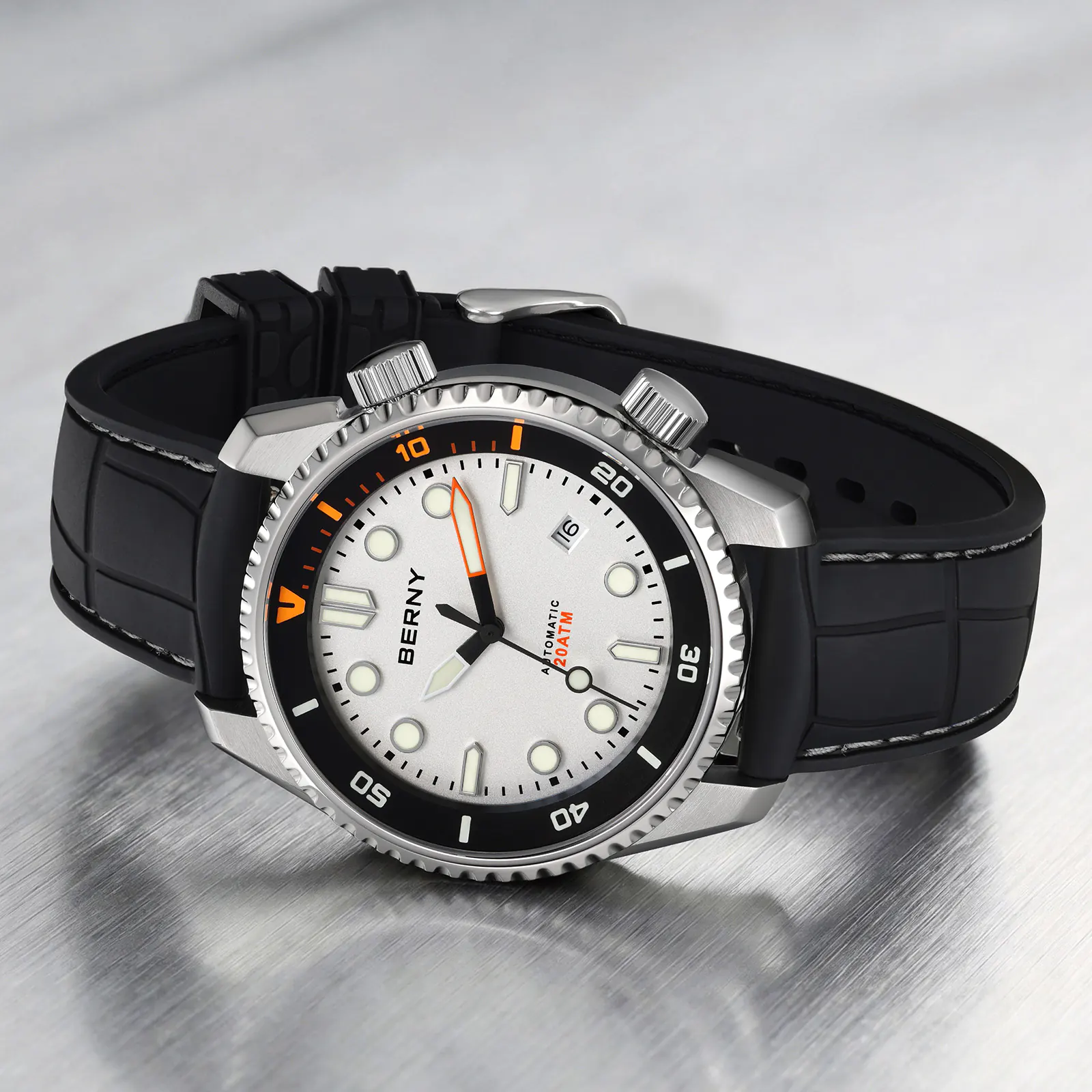 BERNY-Men Automatic Diver Watch-AM155M - Image 16