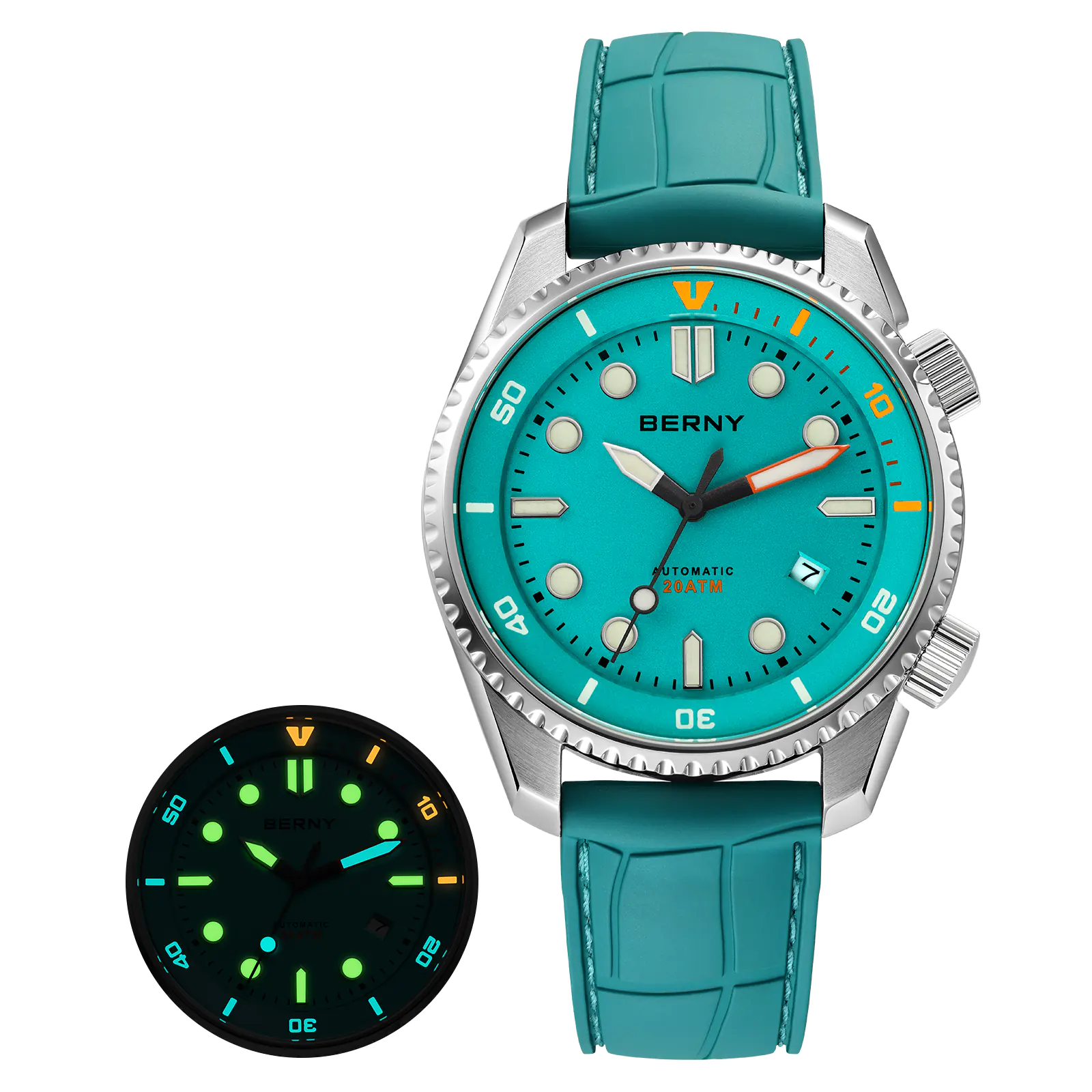 BERNY-Men Automatic Diver Watch-AM155M - Image 8