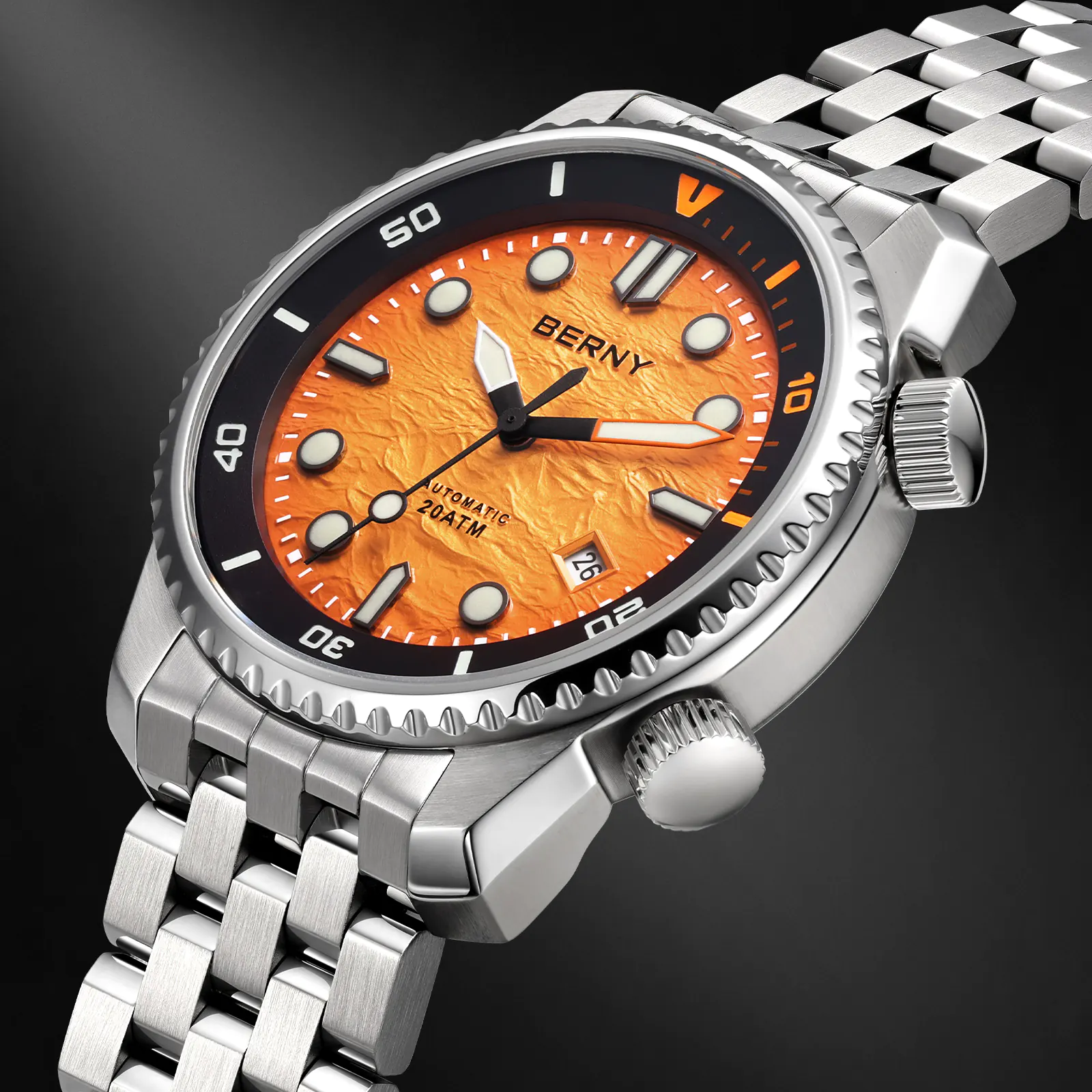 BERNY-Men Automatic Diver Watch-AM155MS - Image 10