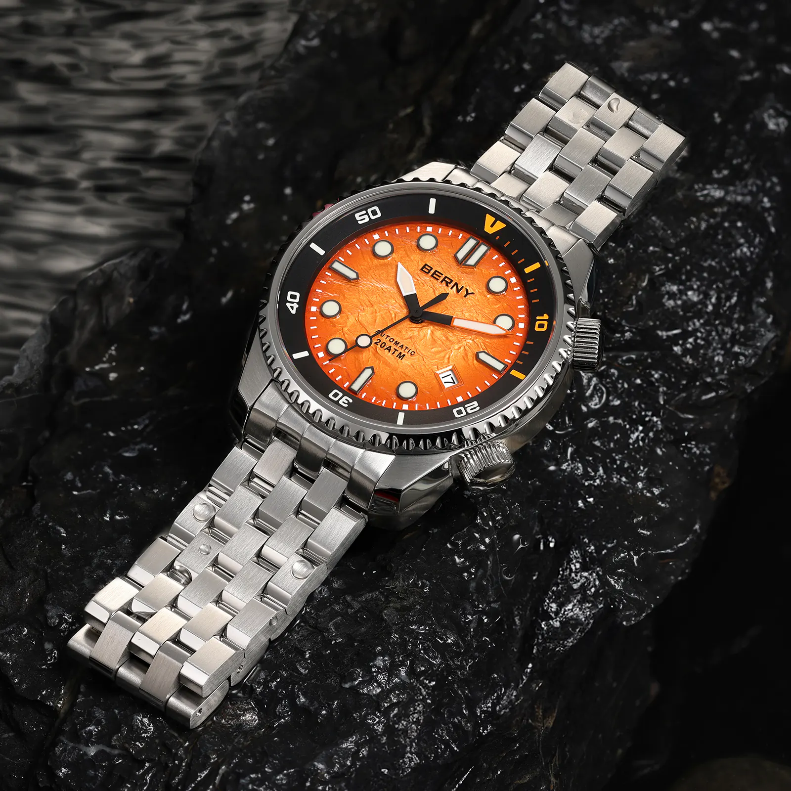 BERNY-Men Automatic Diver Watch-AM155MS - Image 15