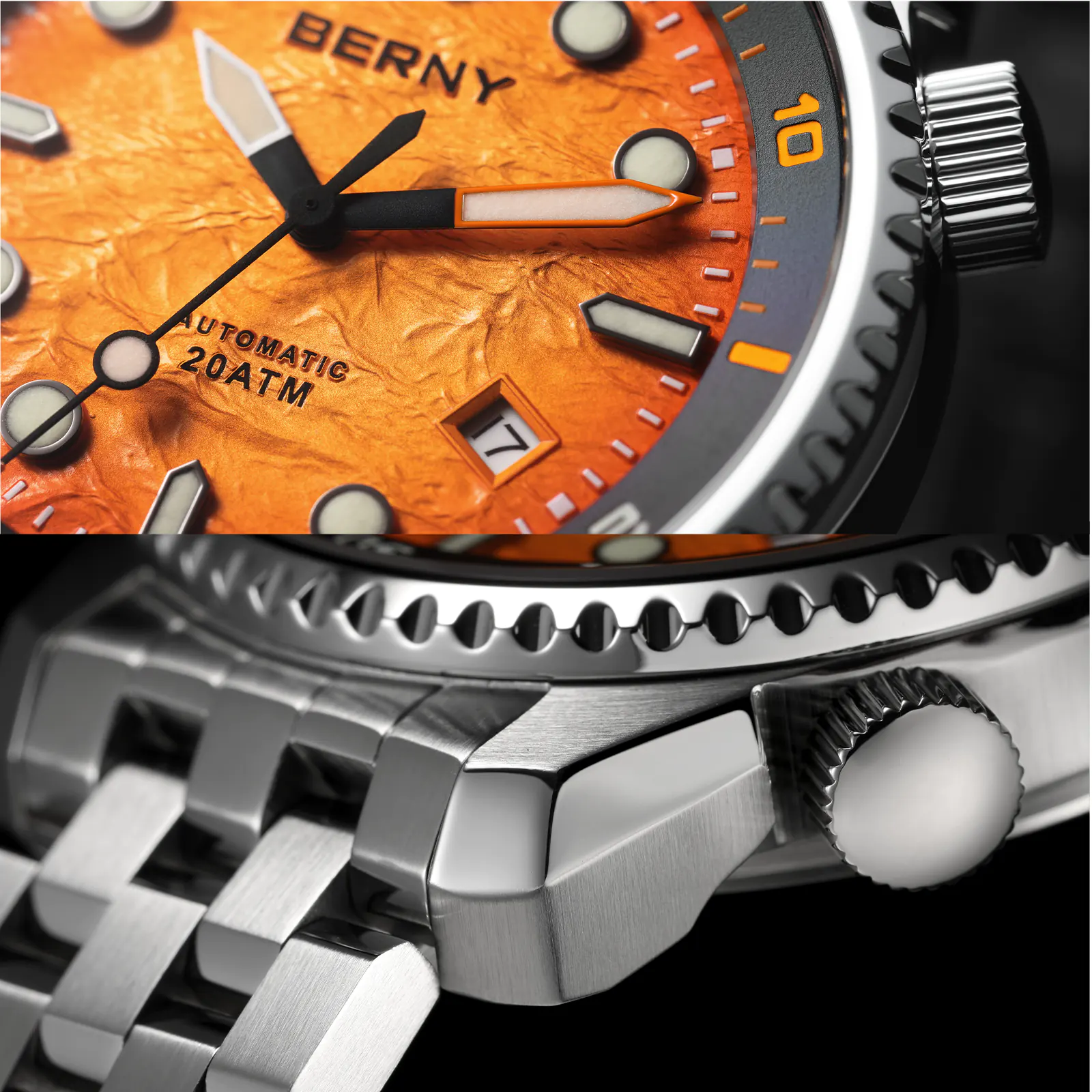 BERNY-Men Automatic Diver Watch-AM155MS - Image 16