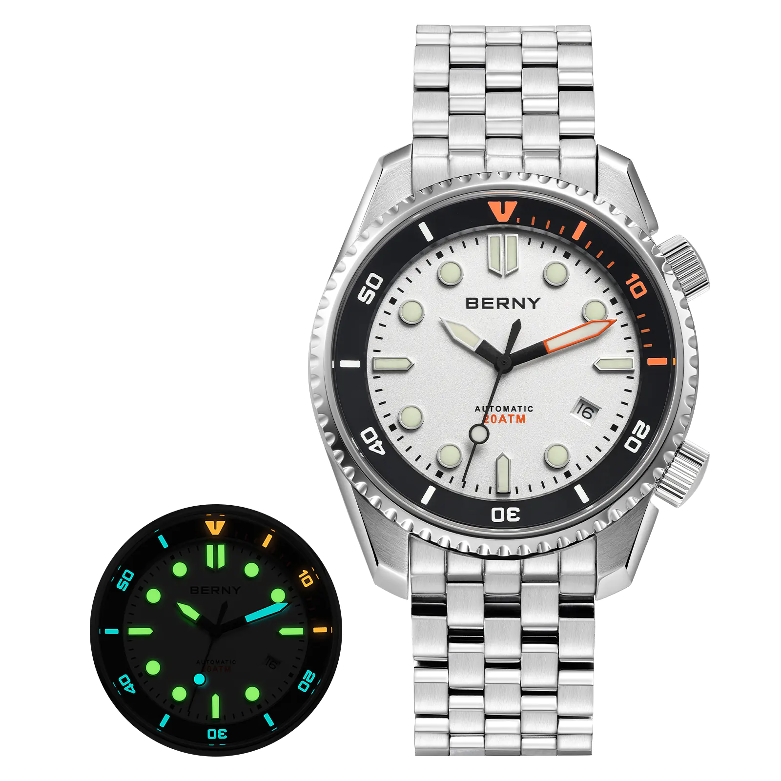 BERNY-Men Automatic Diver Watch-AM155MS - Image 4