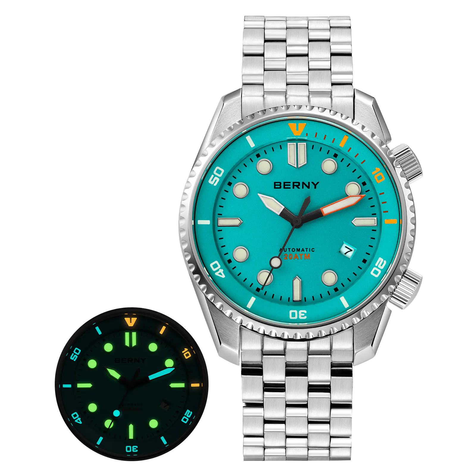 BERNY-Men Automatic Diver Watch-AM155MS - Image 6