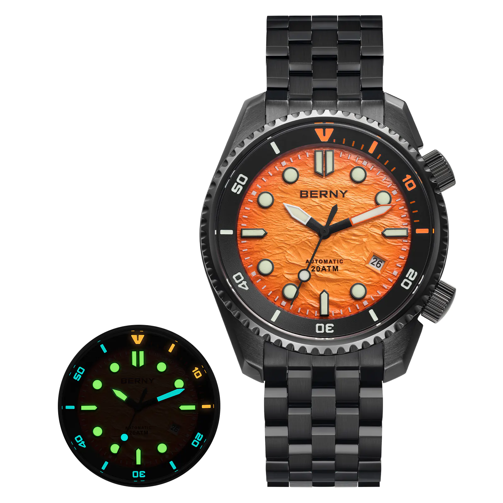 BERNY-Men Automatic Diver Watch-AM155MS - Image 8