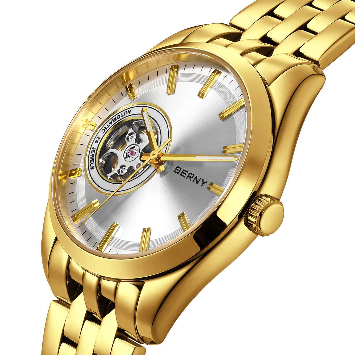 BERNY-Men Automatic Gold Classic Watch-AM179M-Y - Image 3