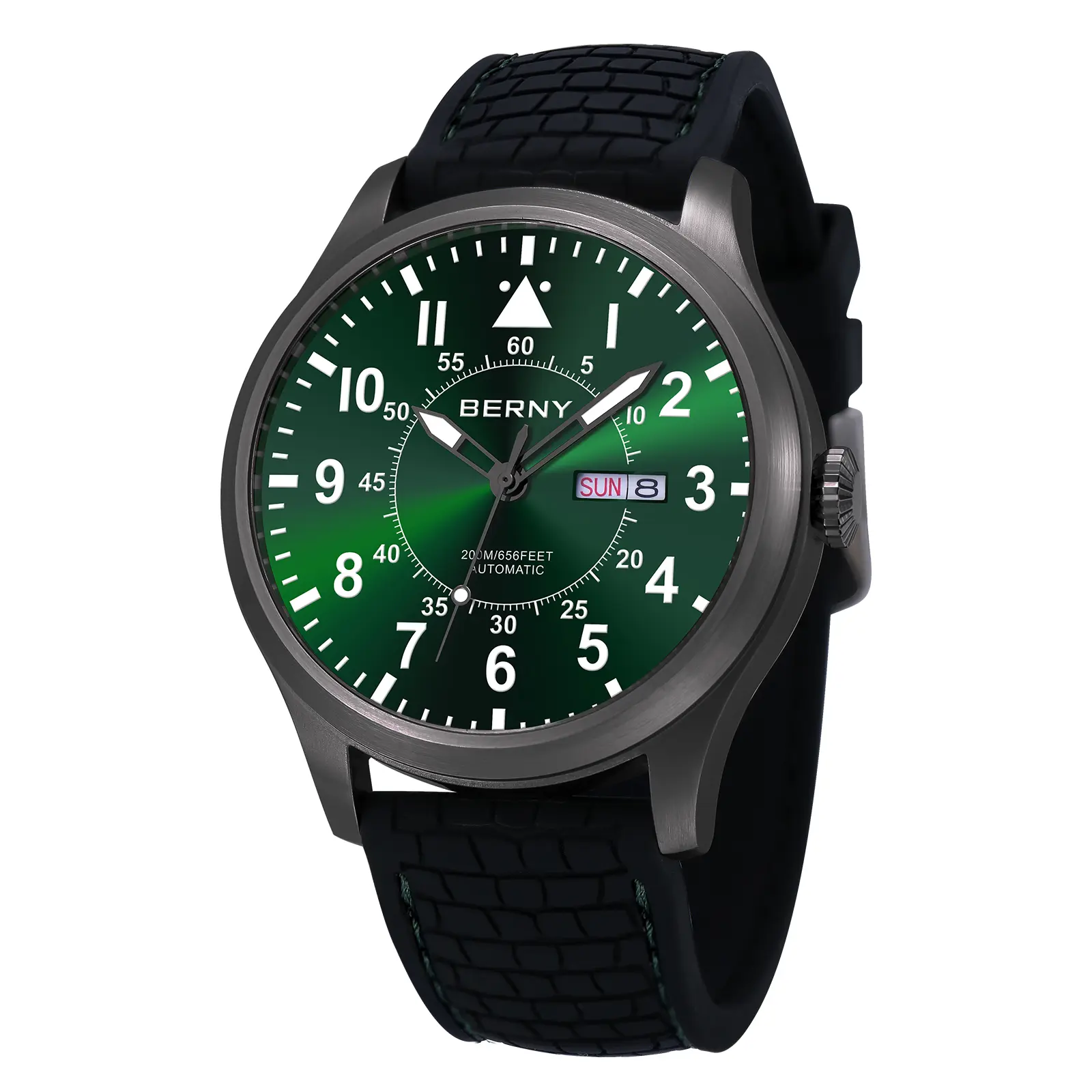 BERNY-Men Automatic Aviation Watch 48mm Big Tmepieces Large Style-AM127M - Image 4