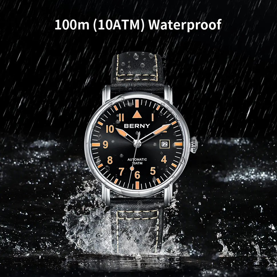 BERNY-Men Automatic Aviation Watch-AM129M - Image 10