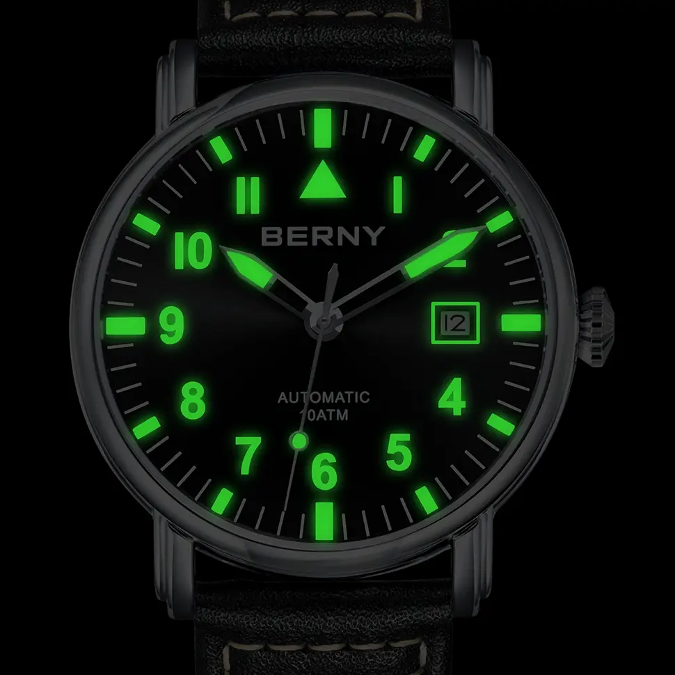 BERNY-Men Automatic Aviation Watch-AM129M - Image 11