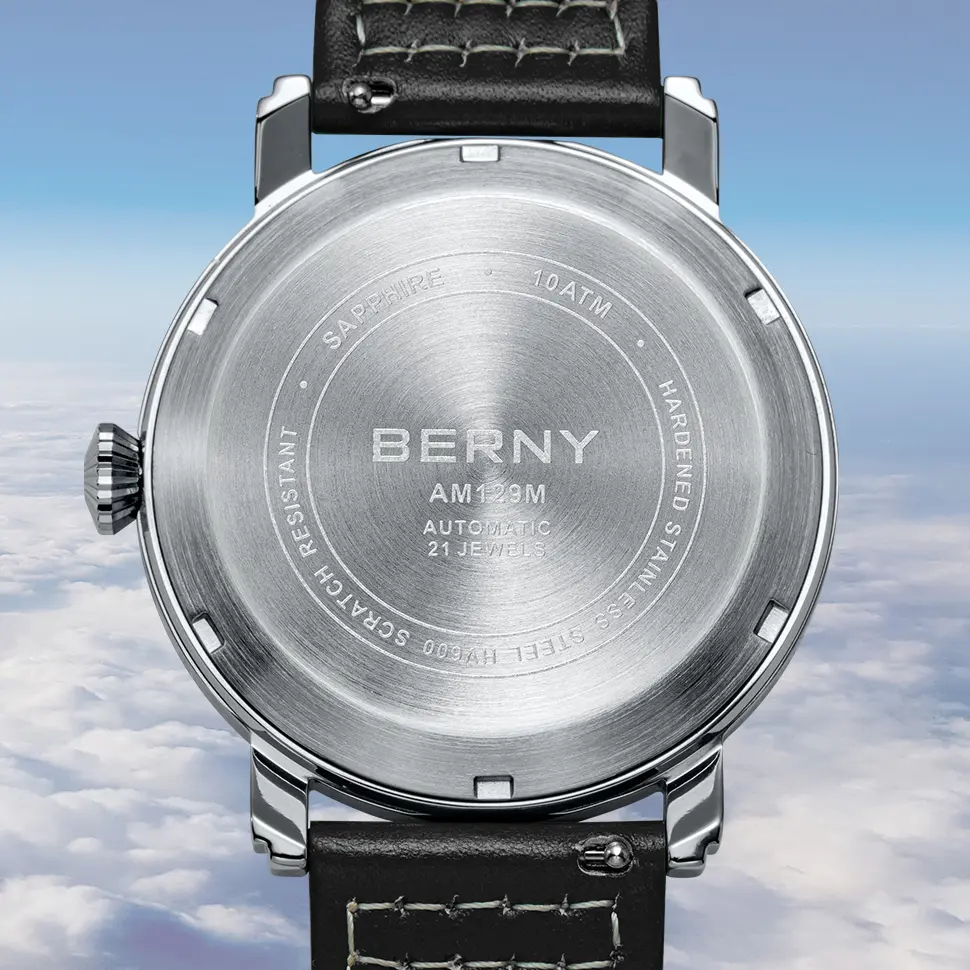 BERNY-Men Automatic Aviation Watch-AM129M - Image 8