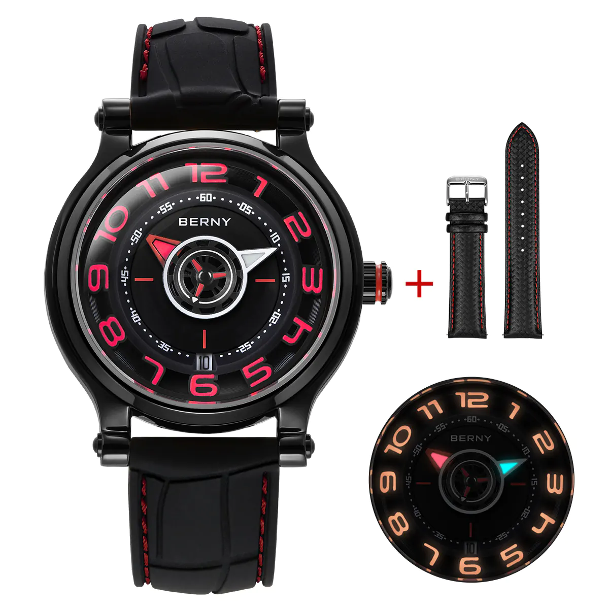 BERNY Men Automatic Racing Watch-AM053VM - Image 10