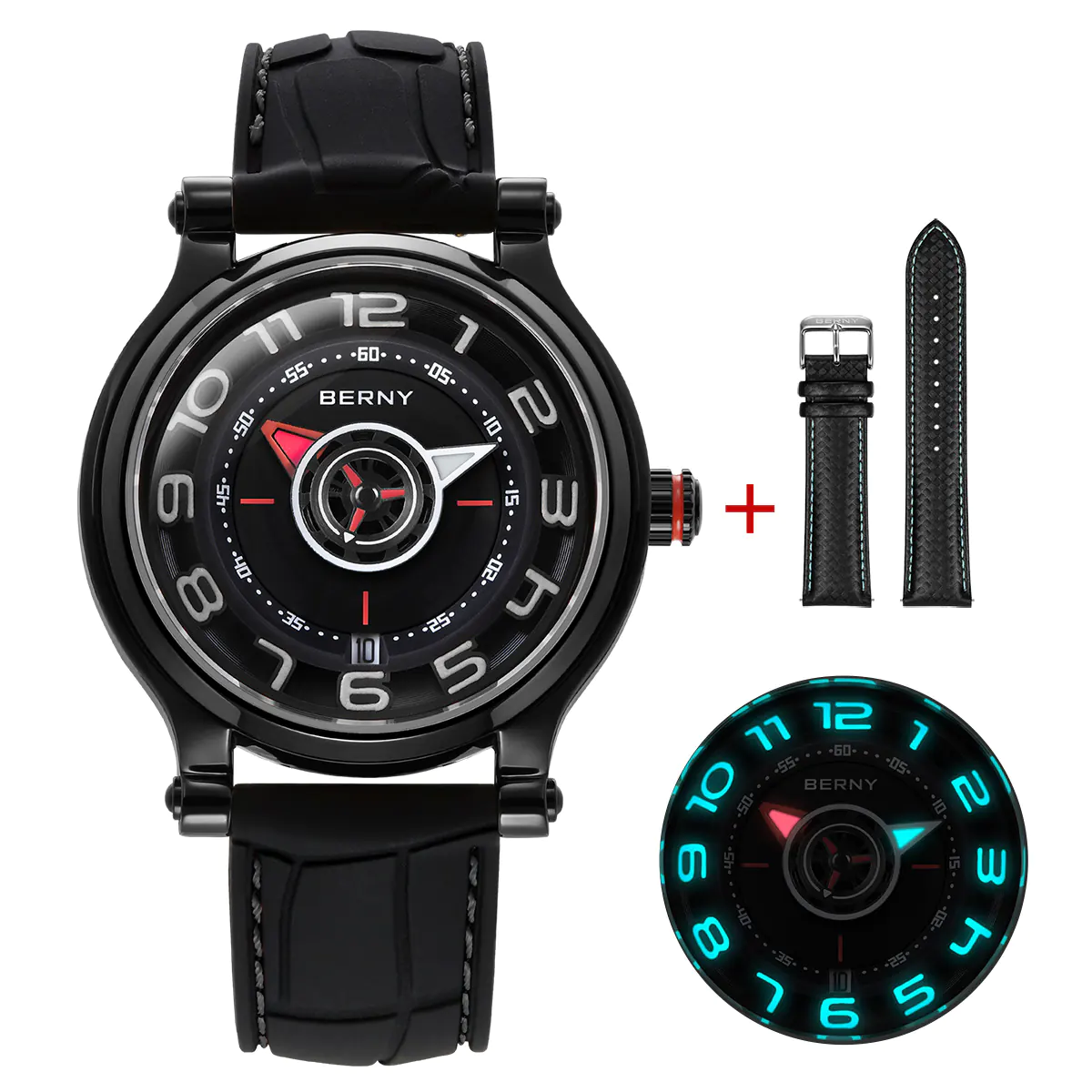 BERNY Men Automatic Racing Watch-AM053VM - Image 11