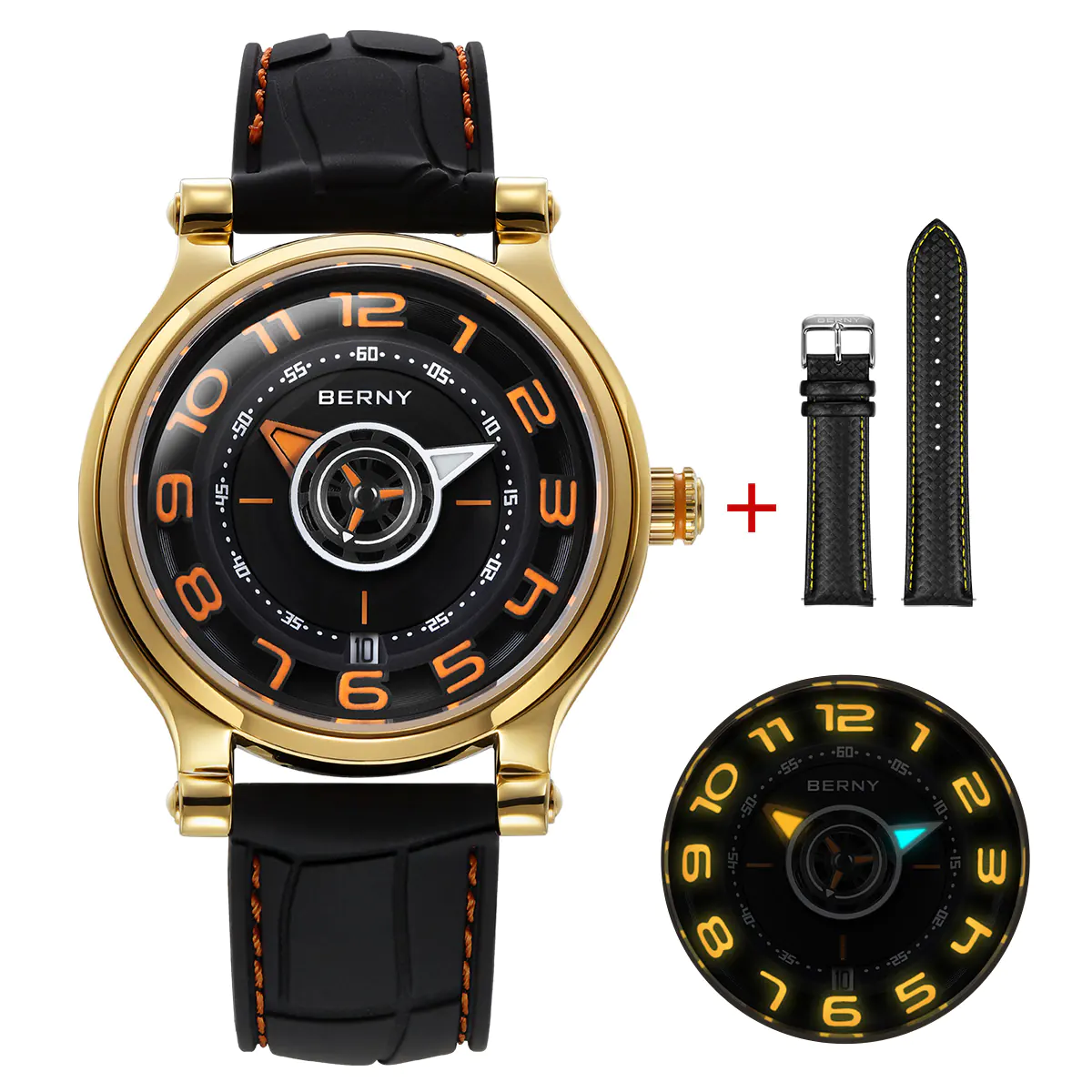 BERNY Men Automatic Racing Watch-AM053VM - Image 12
