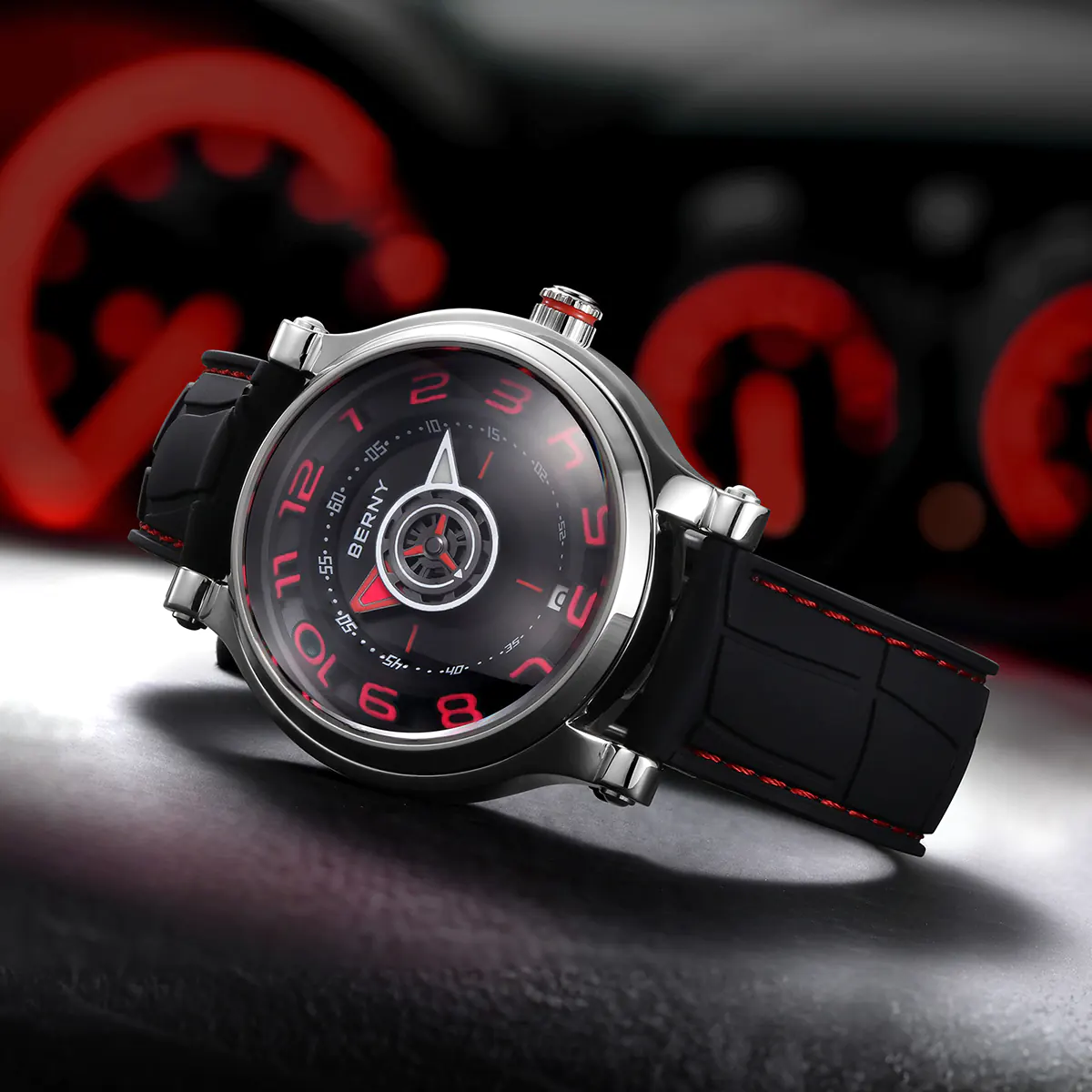 BERNY Men Automatic Racing Watch-AM053VM - Image 6