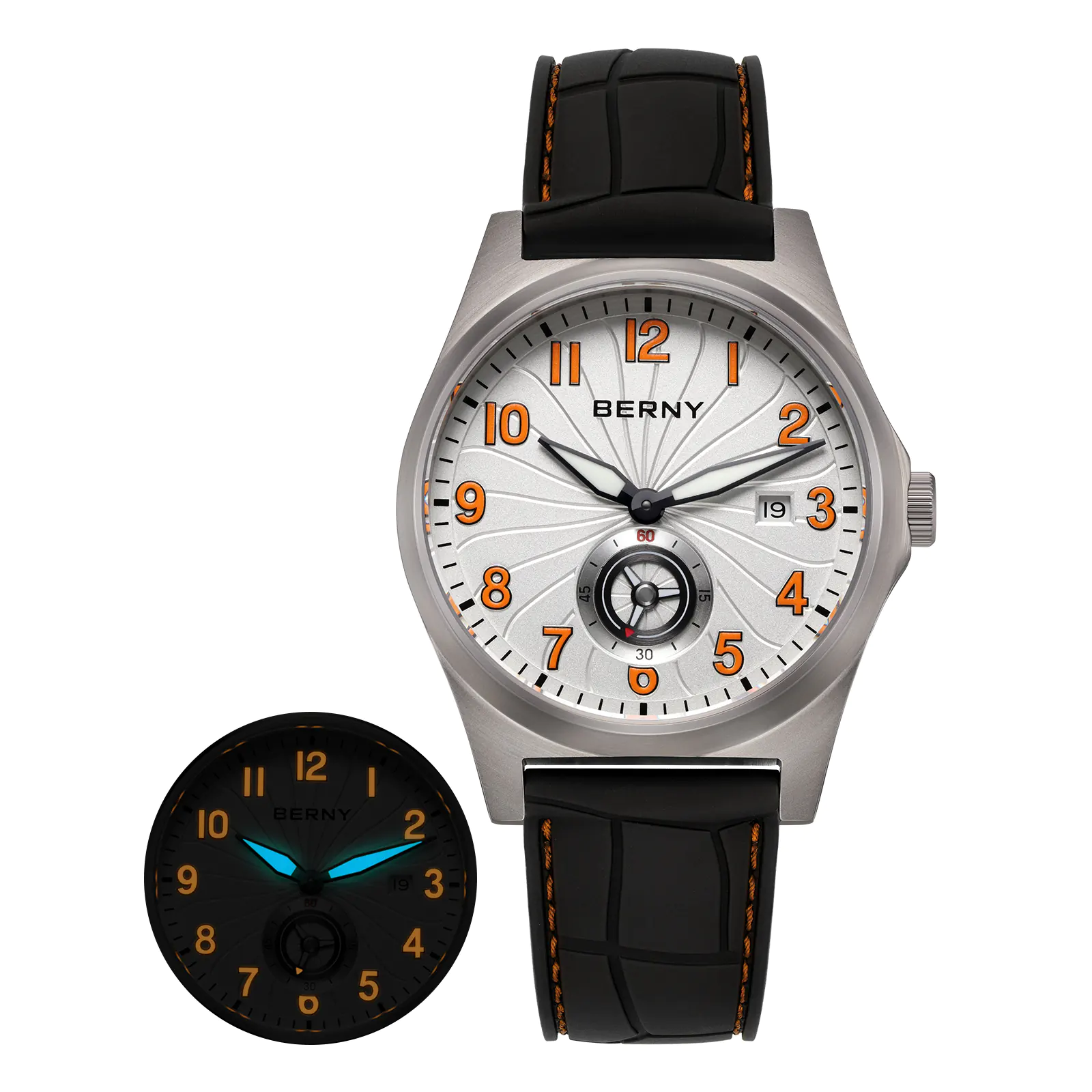 BERNY-Men Automatic Titanium Classic Watch-AMT358M - Image 10