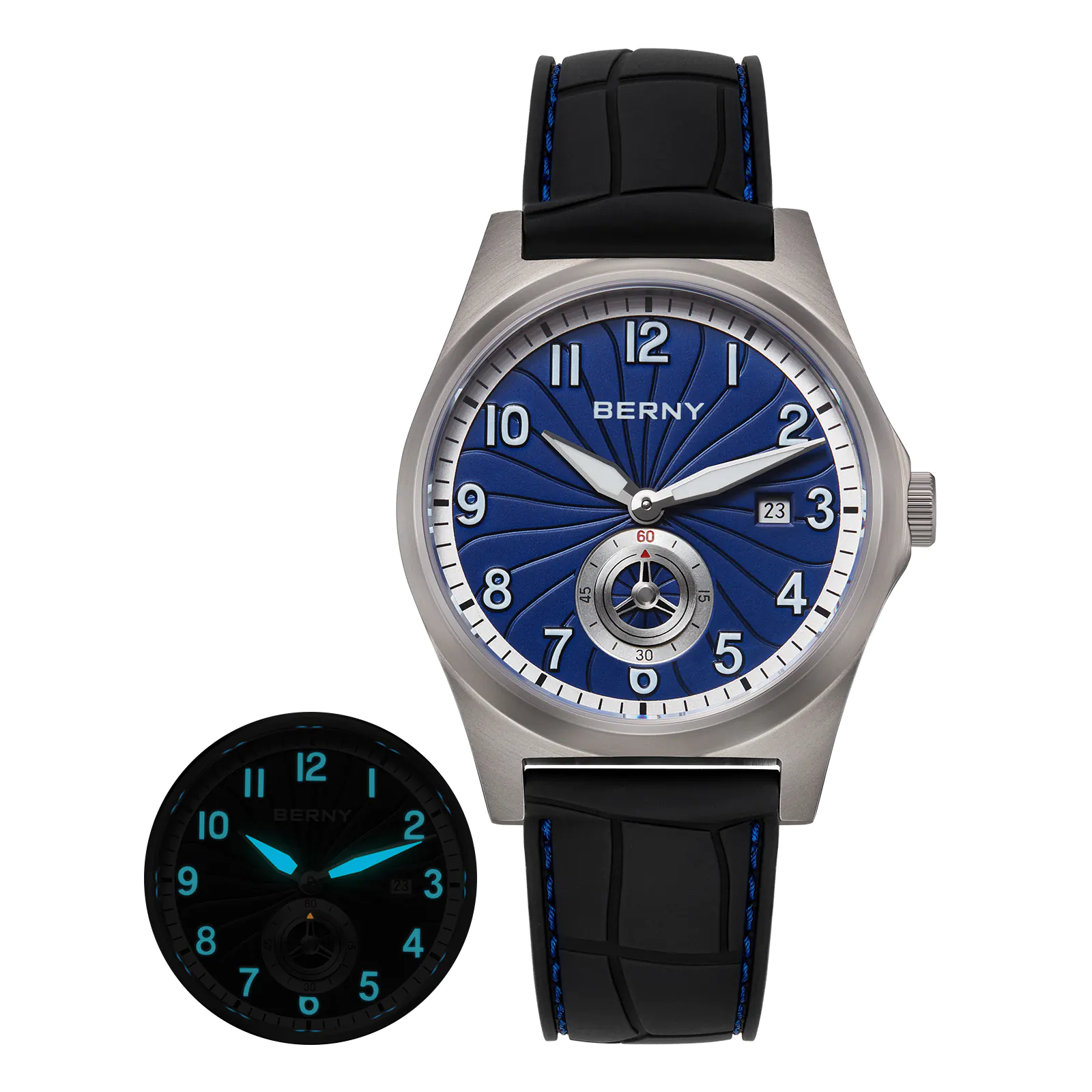 BERNY-Men Automatic Titanium Classic Watch-AMT358M - Image 11