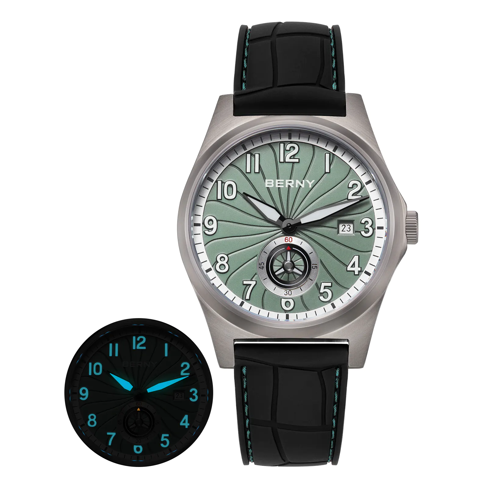 BERNY-Men Automatic Titanium Classic Watch-AMT358M - Image 12