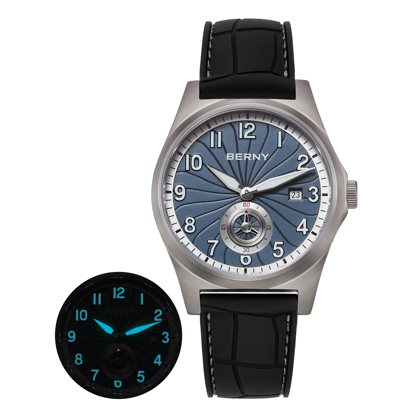 BERNY-Men Automatic Titanium Classic Watch-AMT358M - Image 13