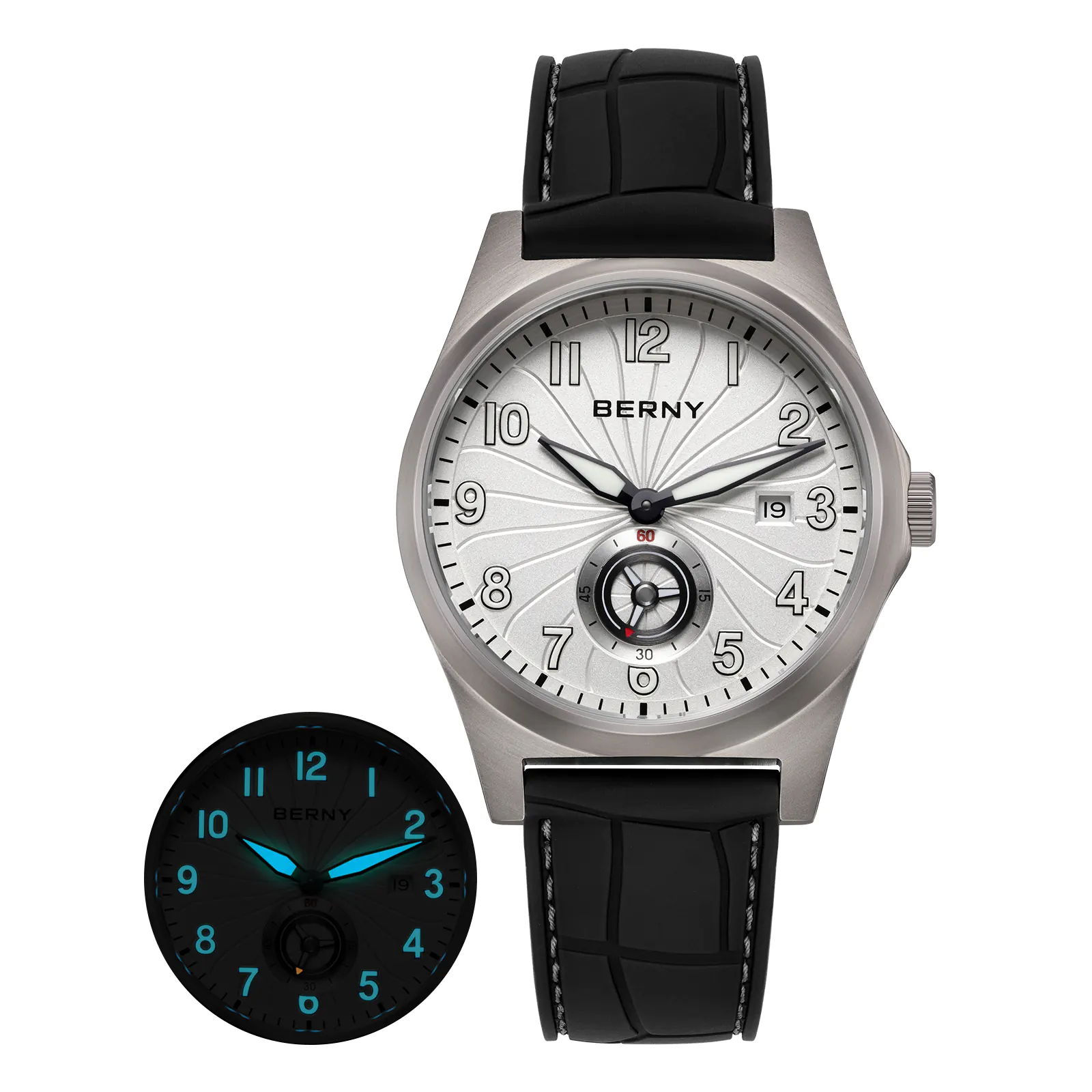 BERNY-Men Automatic Titanium Classic Watch-AMT358M - Image 9