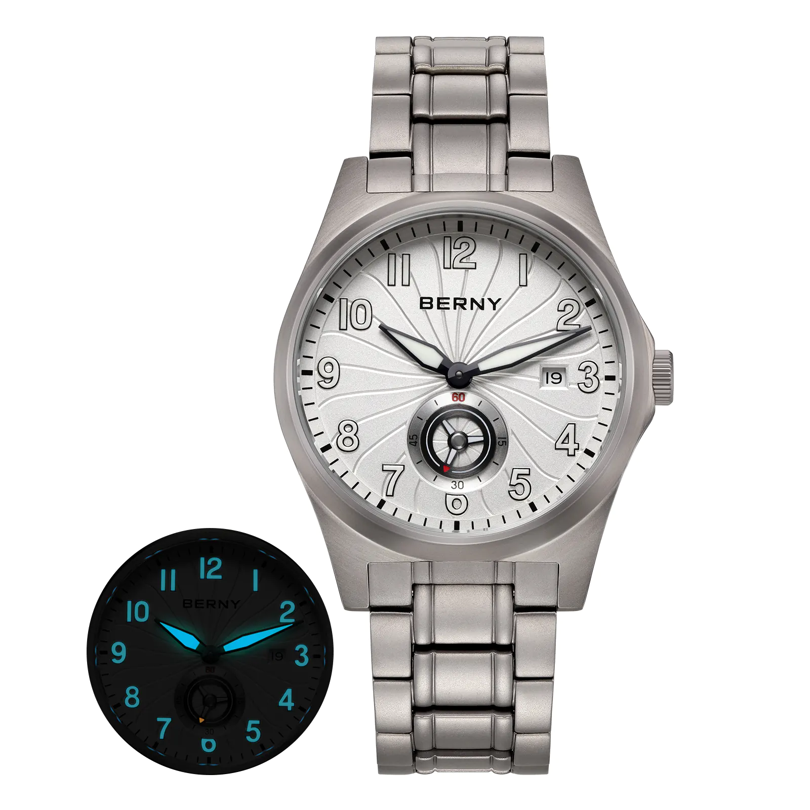 BERNY-Men Automatic Titanium Classic Watch-AMT358MS - Image 10
