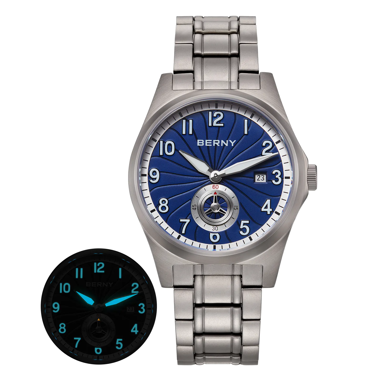 BERNY-Men Automatic Titanium Classic Watch-AMT358MS - Image 11