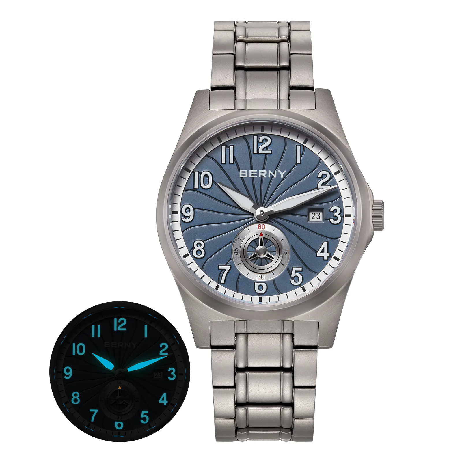 BERNY-Men Automatic Titanium Classic Watch-AMT358MS - Image 13