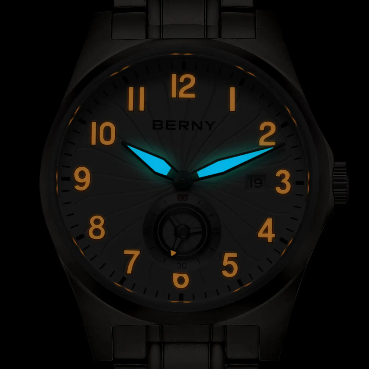 BERNY-Men Automatic Titanium Classic Watch-AMT358MS - Image 5