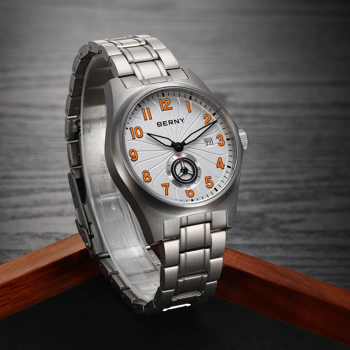 BERNY-Men Automatic Titanium Classic Watch-AMT358MS - Image 6