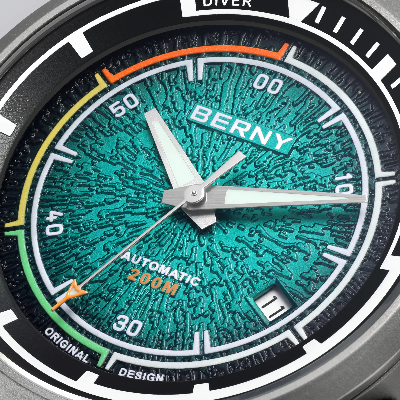 BERNY-Men Automatic Titanium Diver Watch-AMT159MNY - Image 9