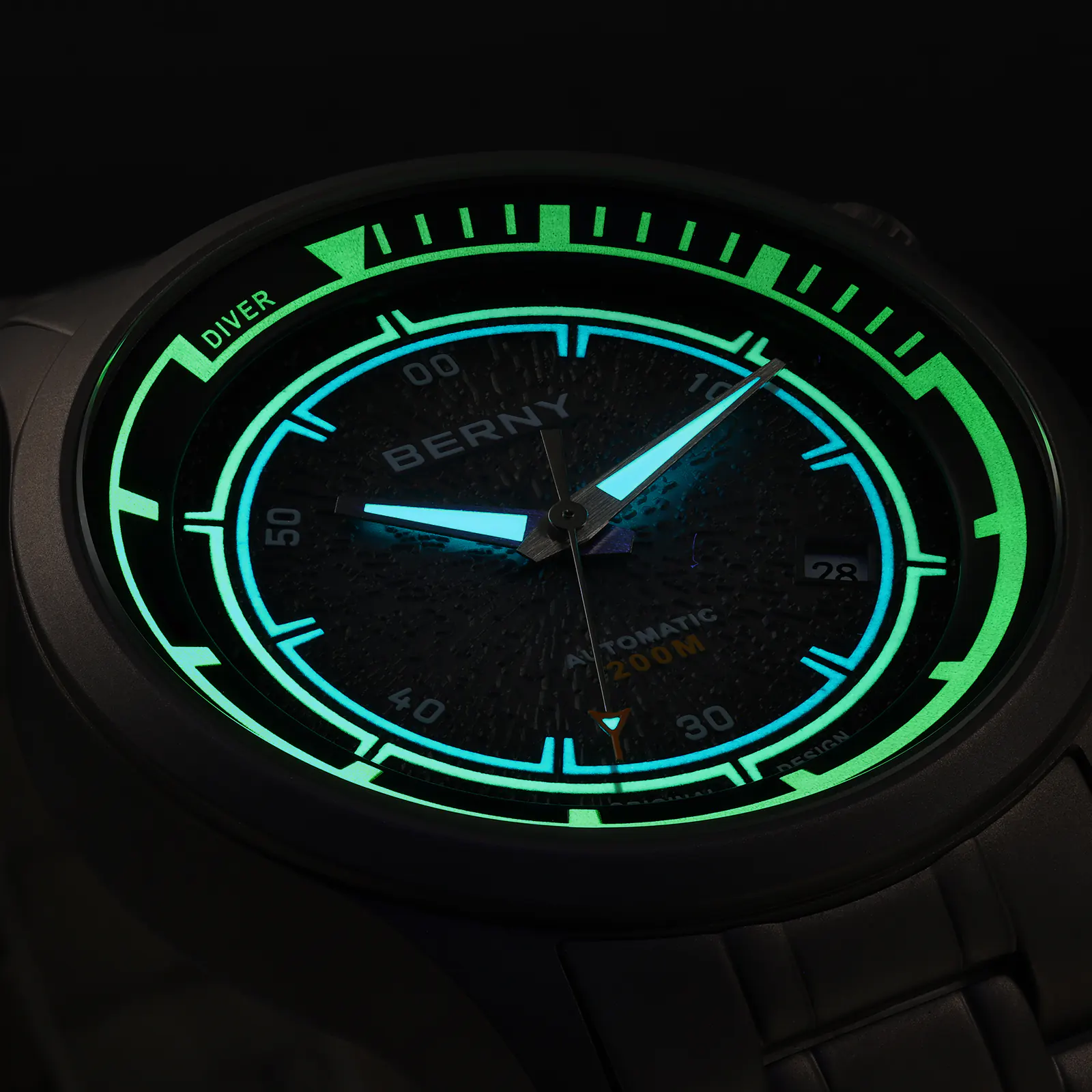 BERNY-Men Automatic Titanium Diver Watch-AMT159MS - Image 12