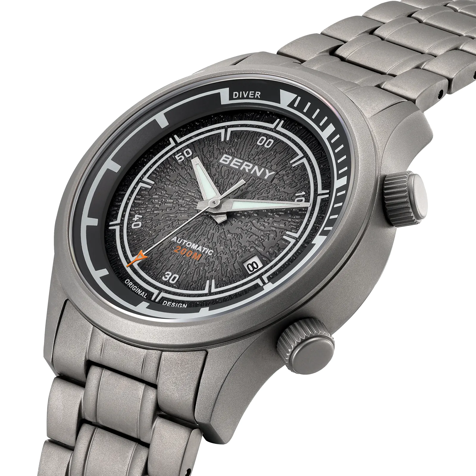 BERNY-Men Automatic Titanium Diver Watch-AMT159MS - Image 7