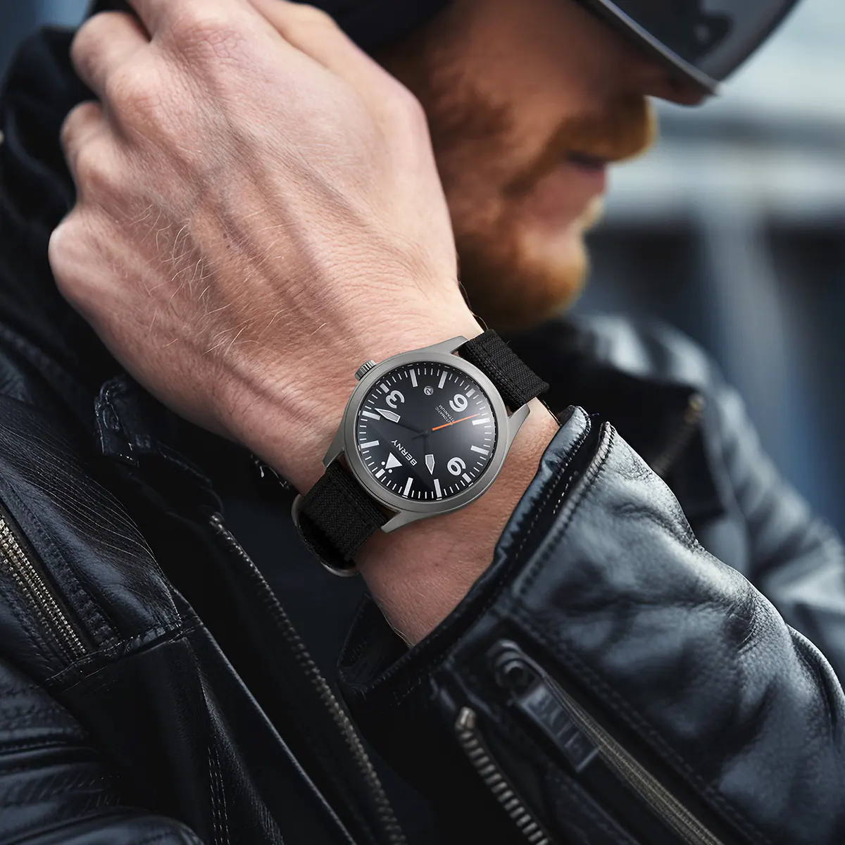 BERNY-Men Automatic Titanium Field Watch-AMT143M - Image 9