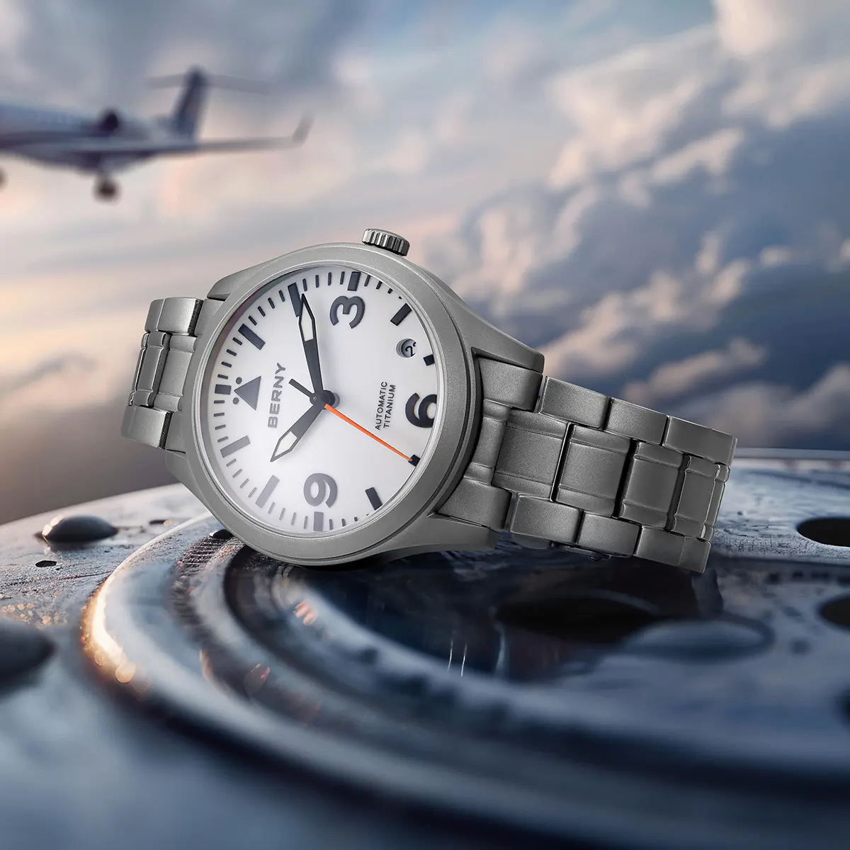 BERNY-Men Automatic Titanium Field Watch-AMT143MS - Image 10
