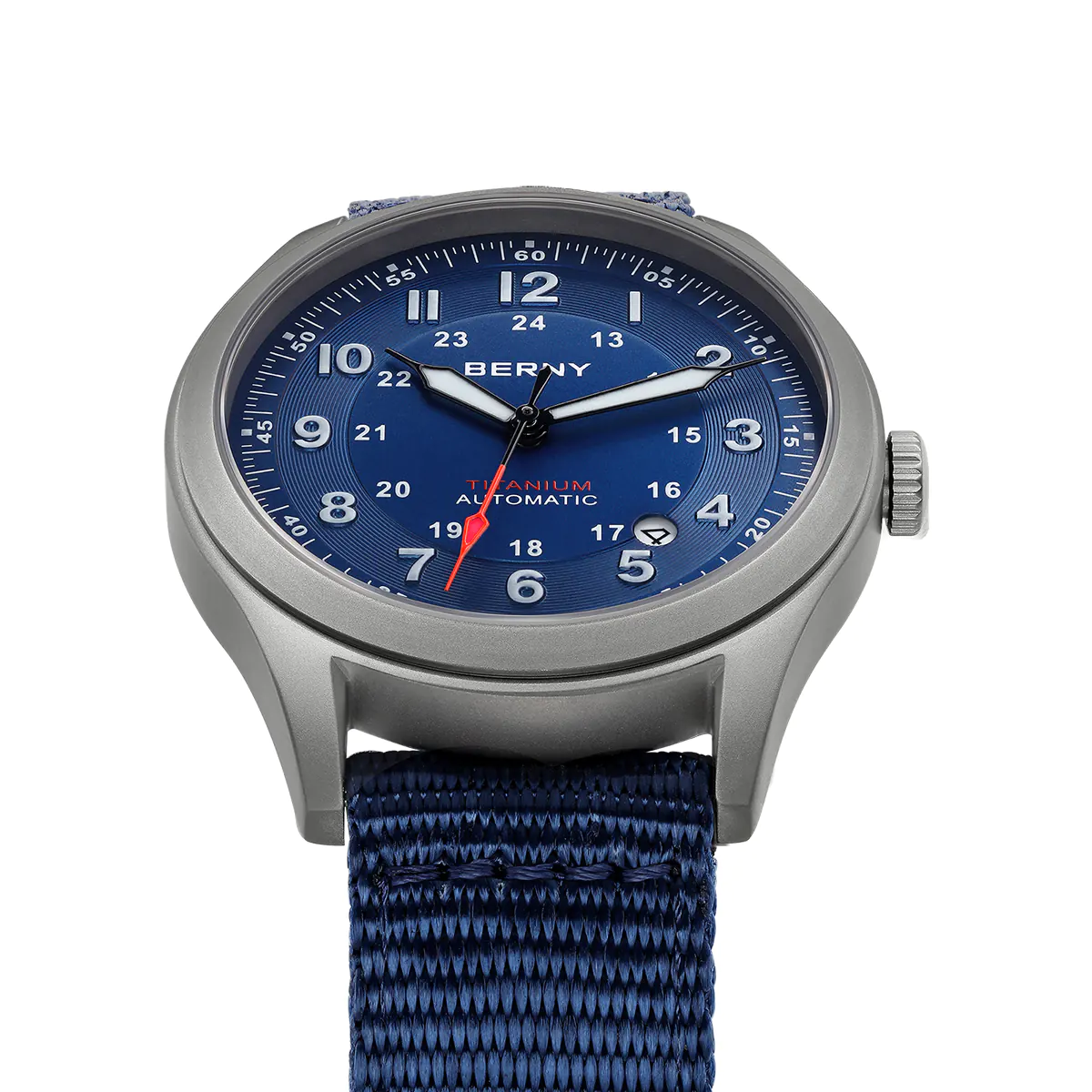 BERNY-Men Automatic Titanium Field Watch-AMT163M - Image 4