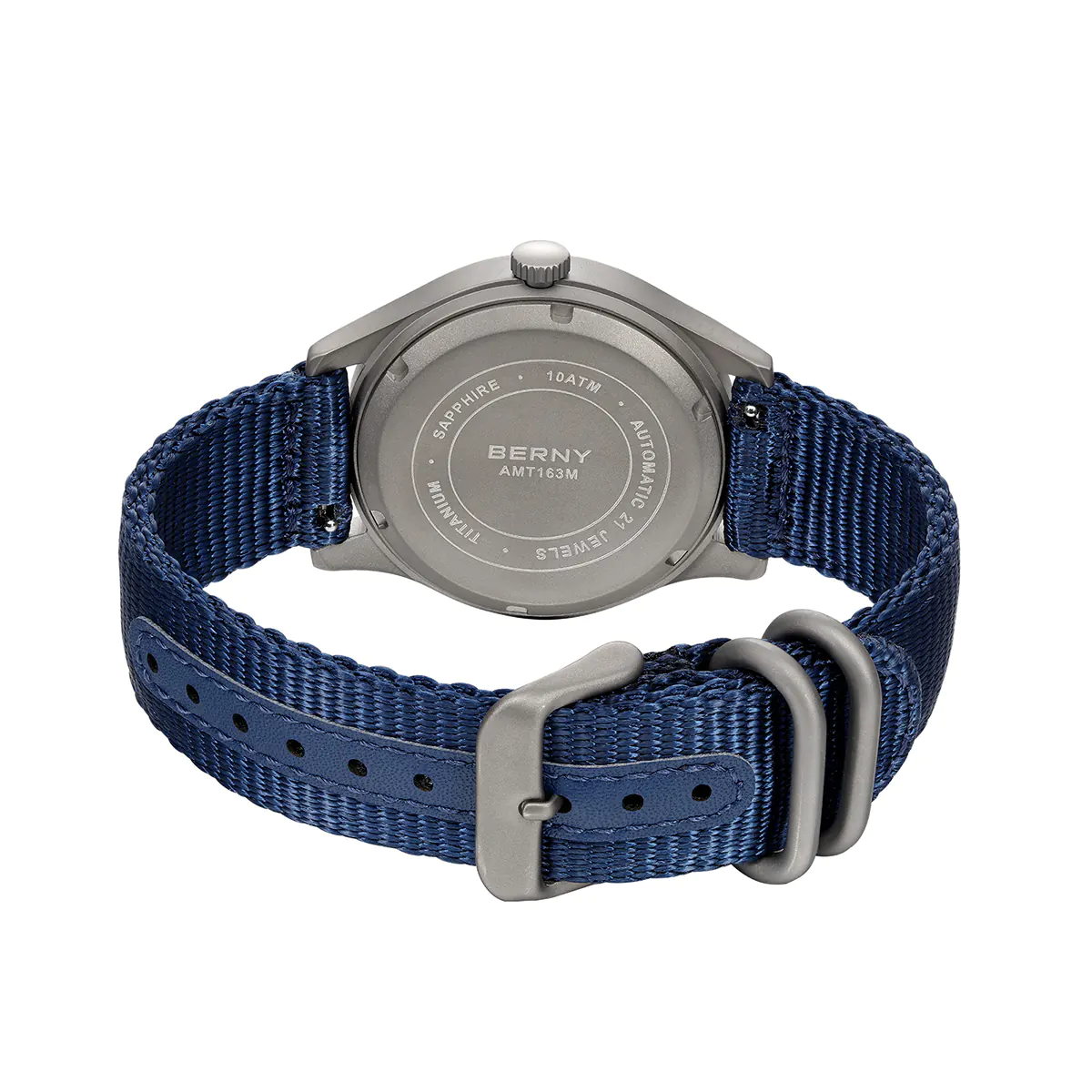 BERNY-Men Automatic Titanium Field Watch-AMT163M - Image 5