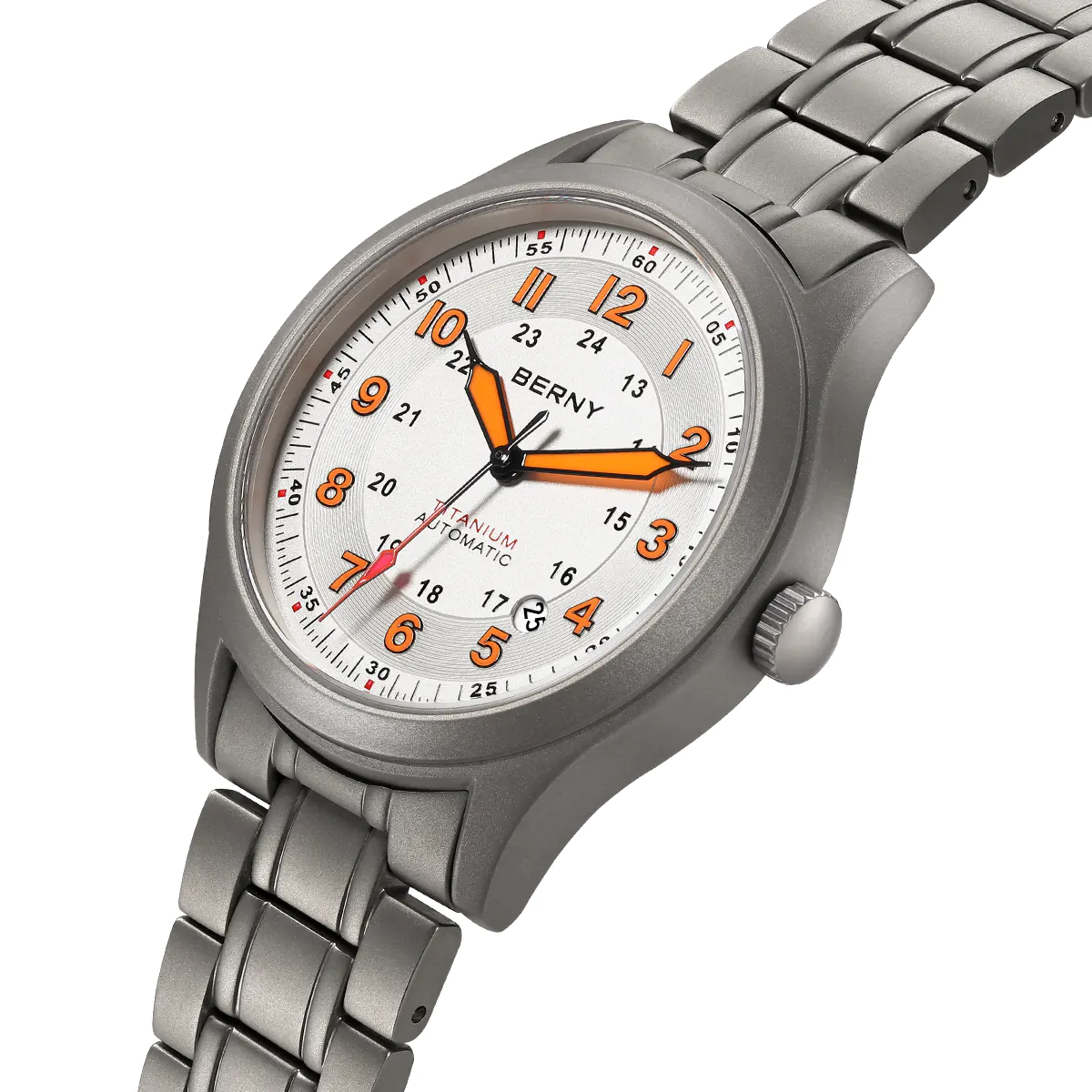 BERNY-Men Automatic Titanium Field Watch-AMT163MS - Image 3