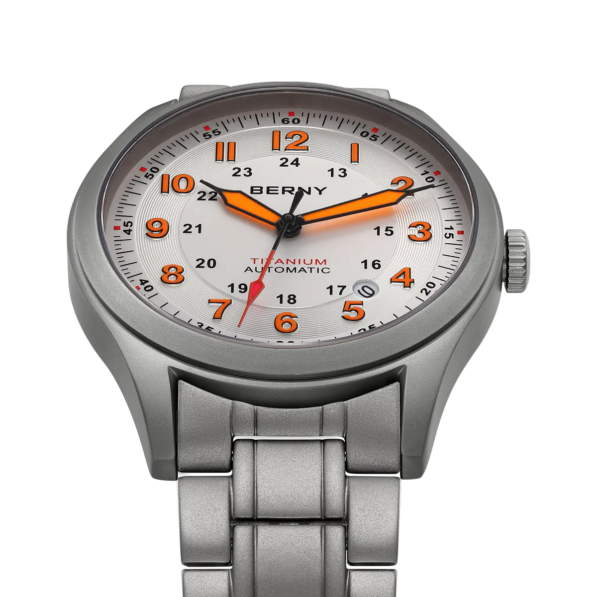 BERNY-Men Automatic Titanium Field Watch-AMT163MS - Image 4