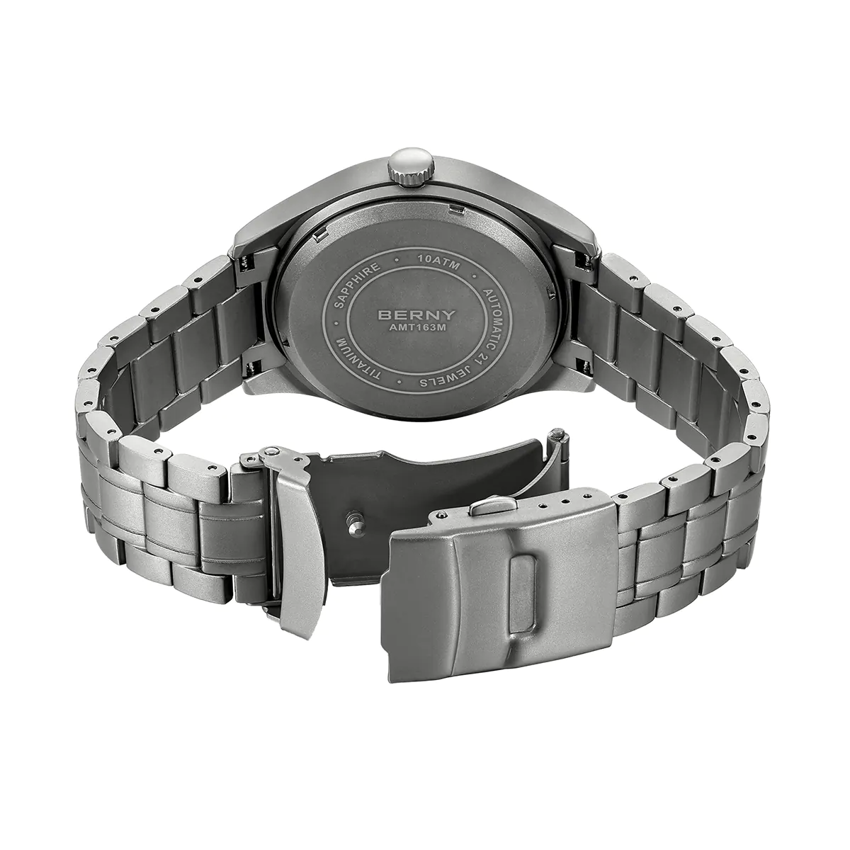 BERNY-Men Automatic Titanium Field Watch-AMT163MS - Image 5