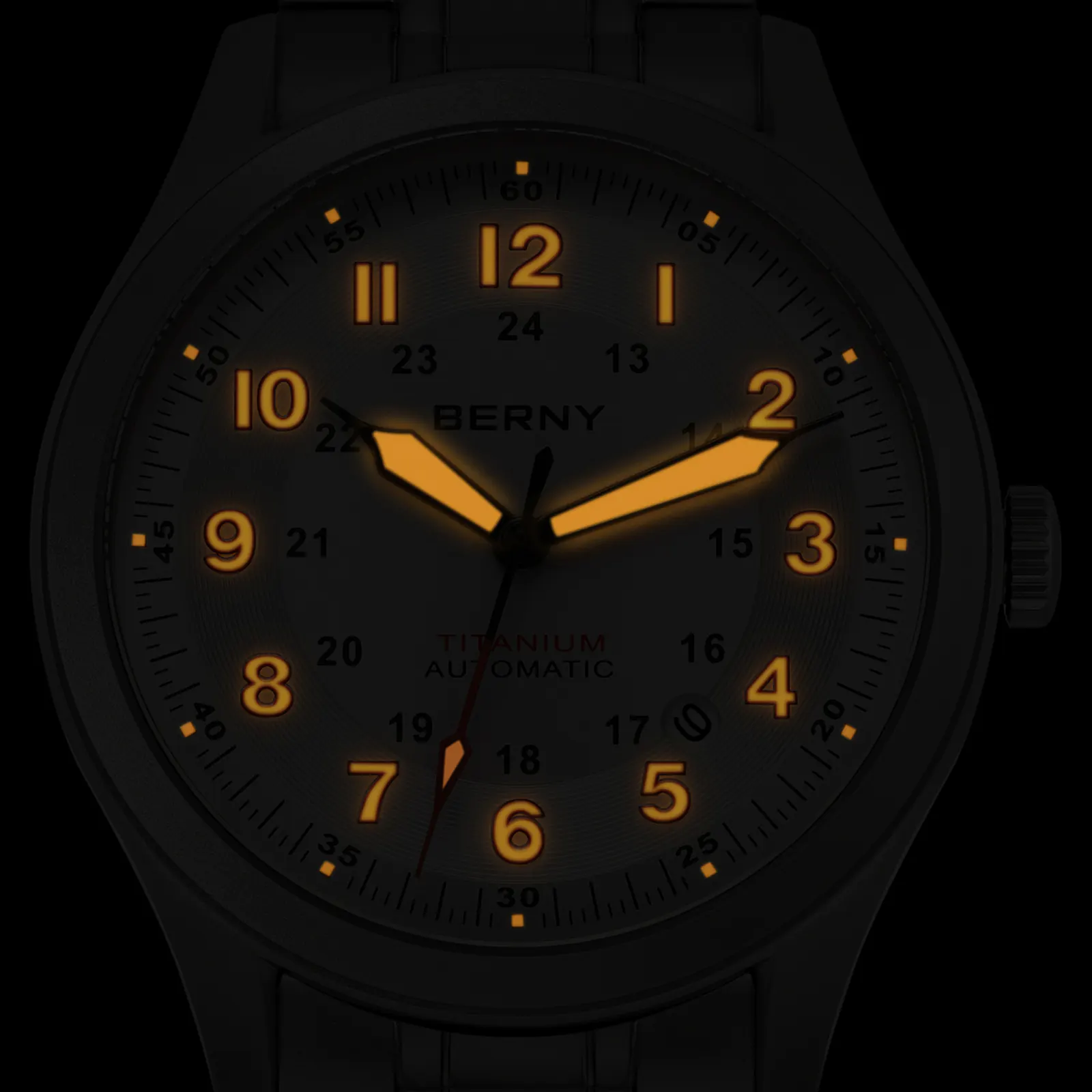 BERNY-Men Automatic Titanium Field Watch-AMT163MS - Image 8