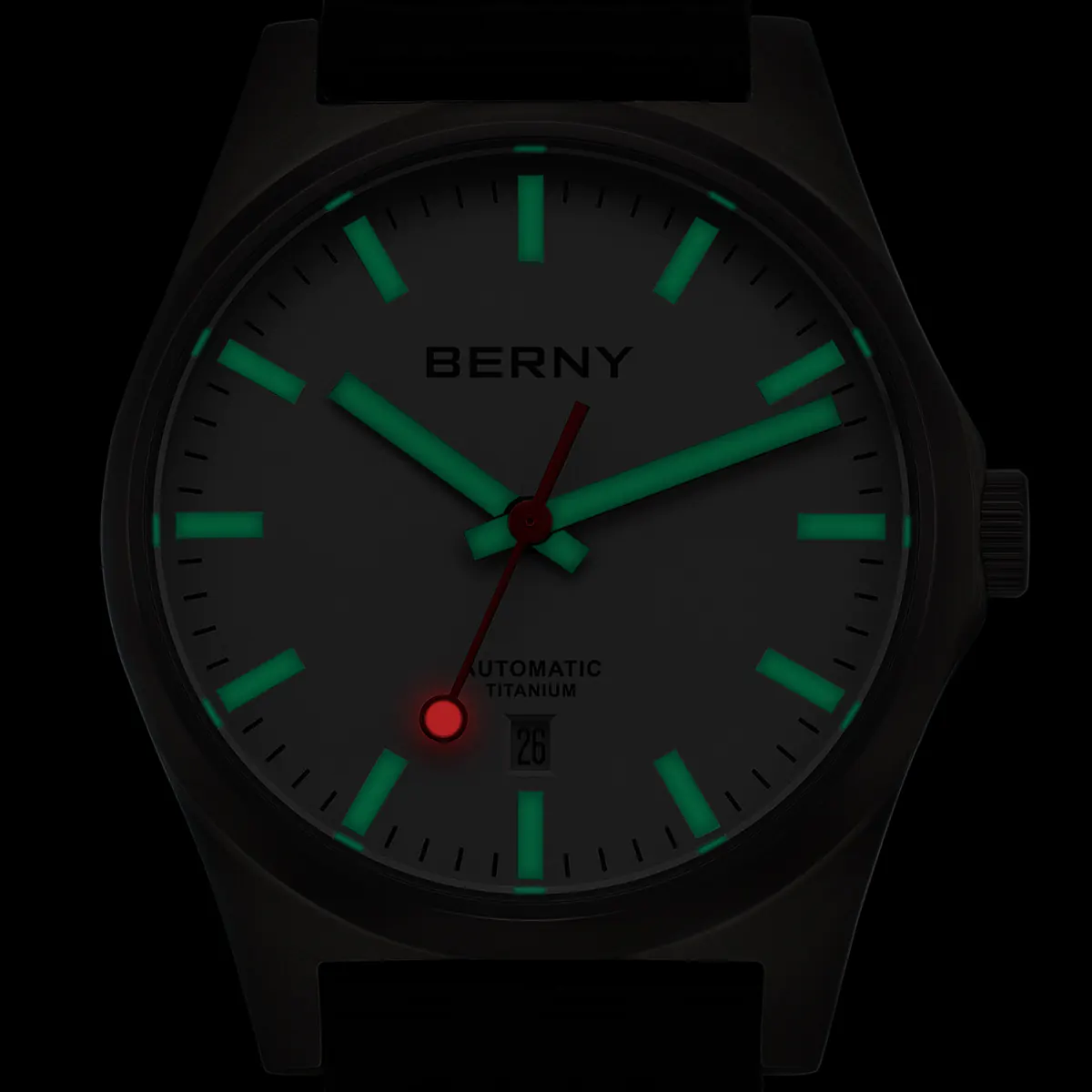 BERNY-Men Automatic Titanium Watch-AMT258M - Image 4