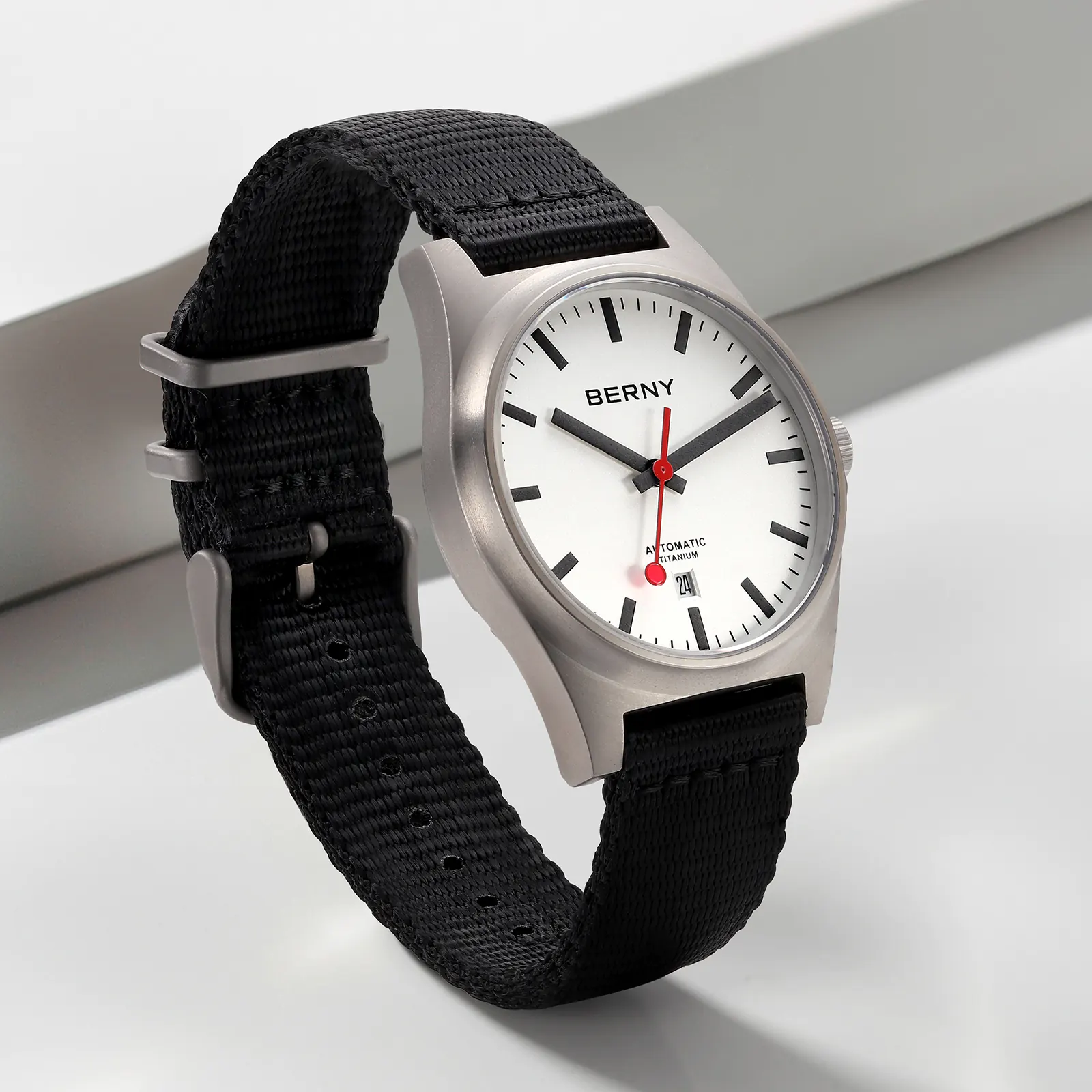 BERNY-Men Automatic Titanium Watch-AMT258M - Image 7
