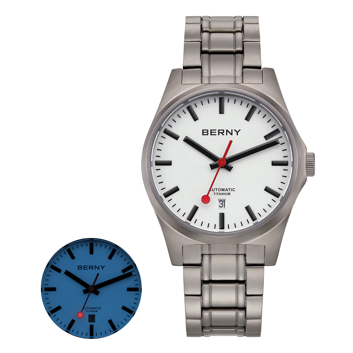 BERNY-Men Automatic Titanium Watch-AMT258MS